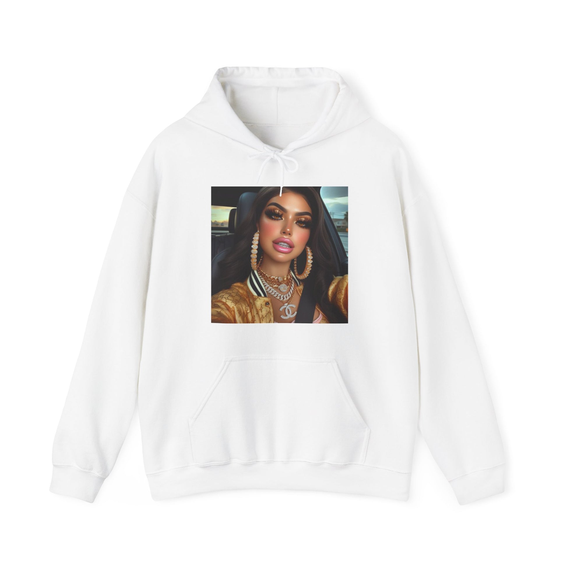 Car Beauty Hoodie Hoodie Printify White S