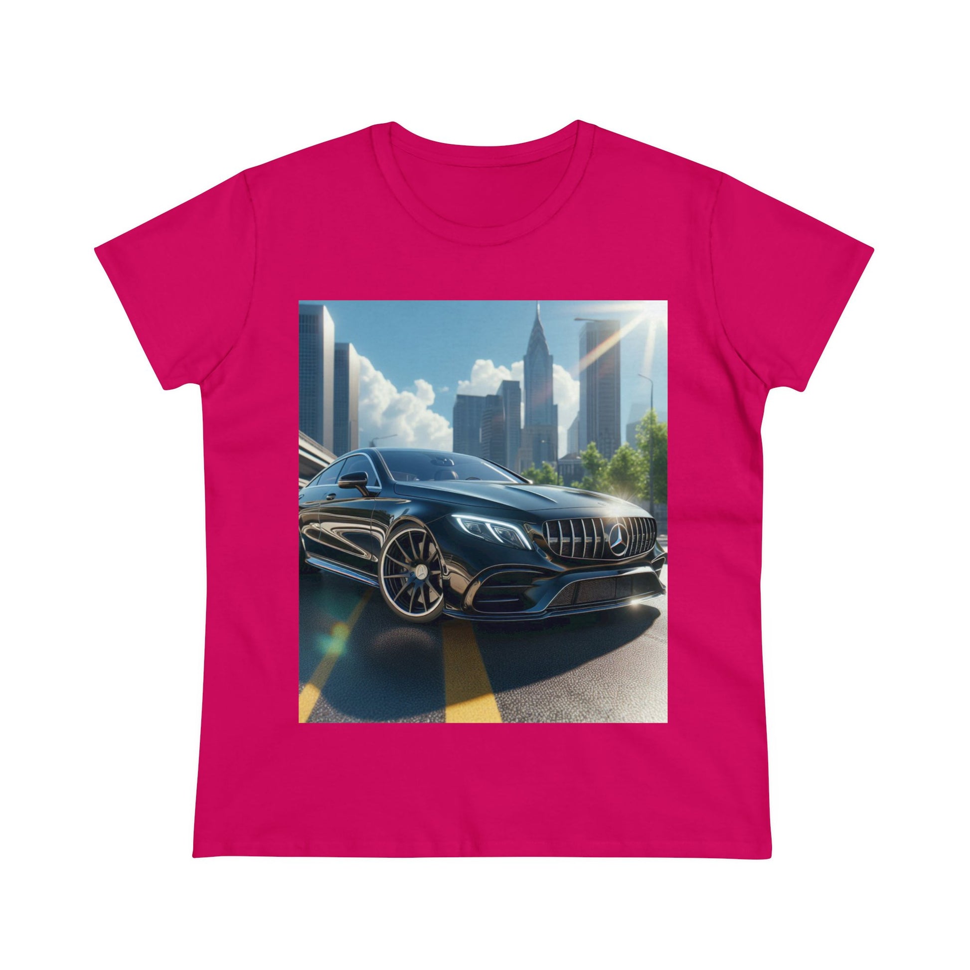 Black Mercedes T-Shirt T-Shirt Printify Heliconia S