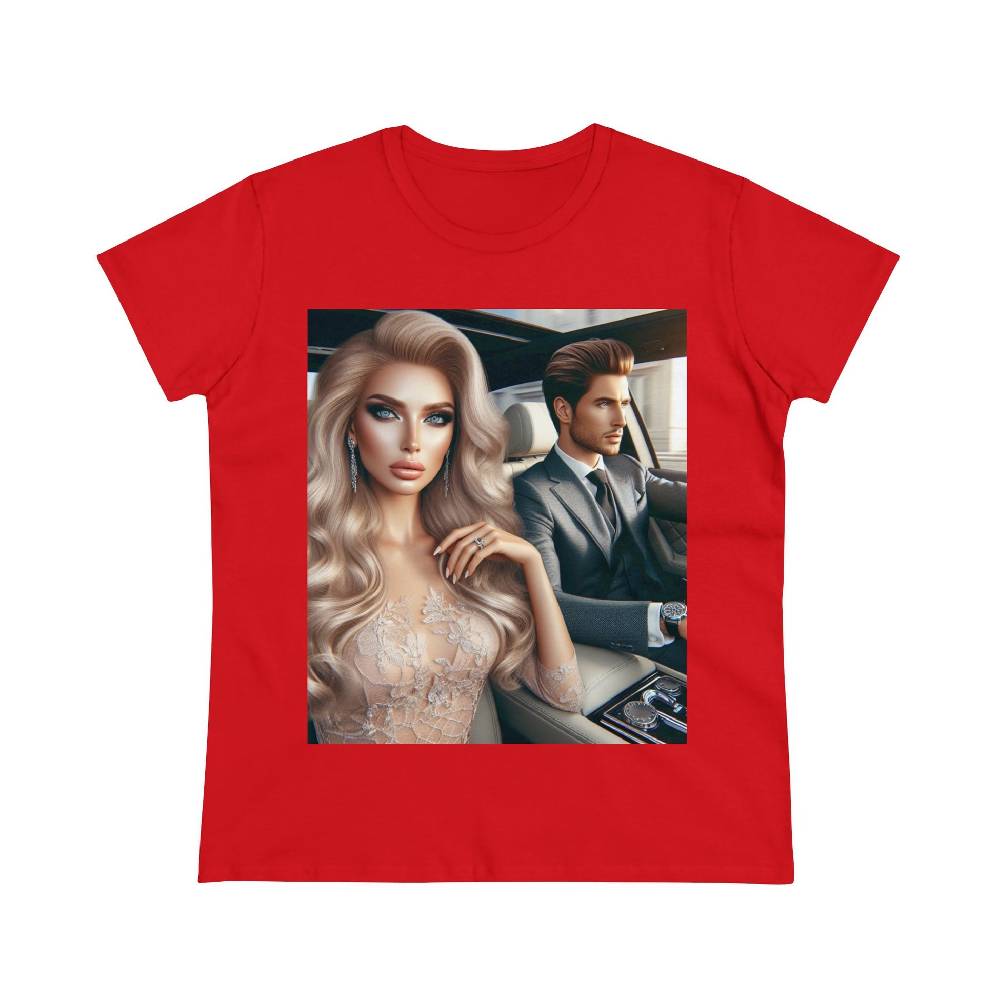 Elegant Drive T-Shirt T-Shirt Printify Red S