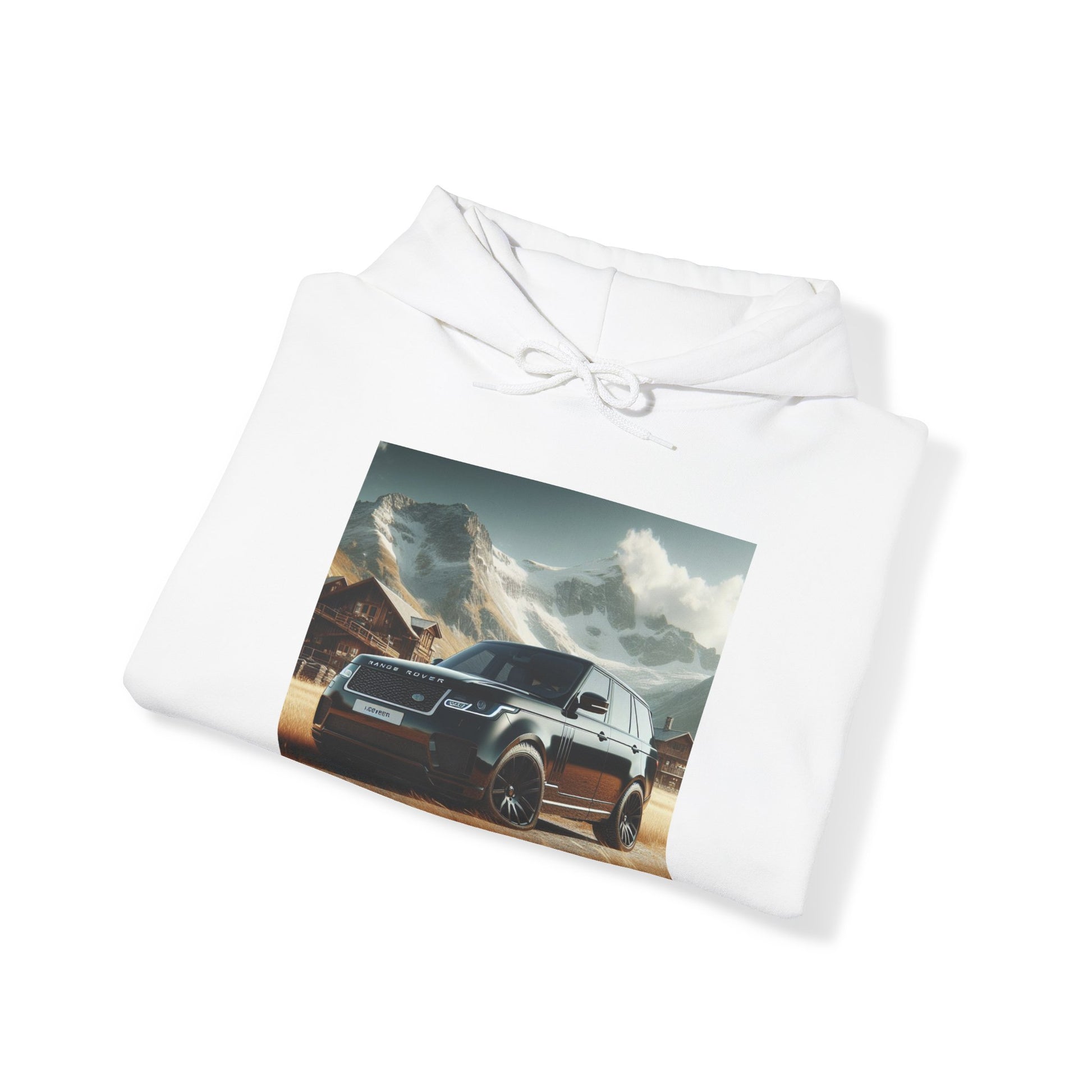 Black Range Rover Hoodie Hoodie Printify