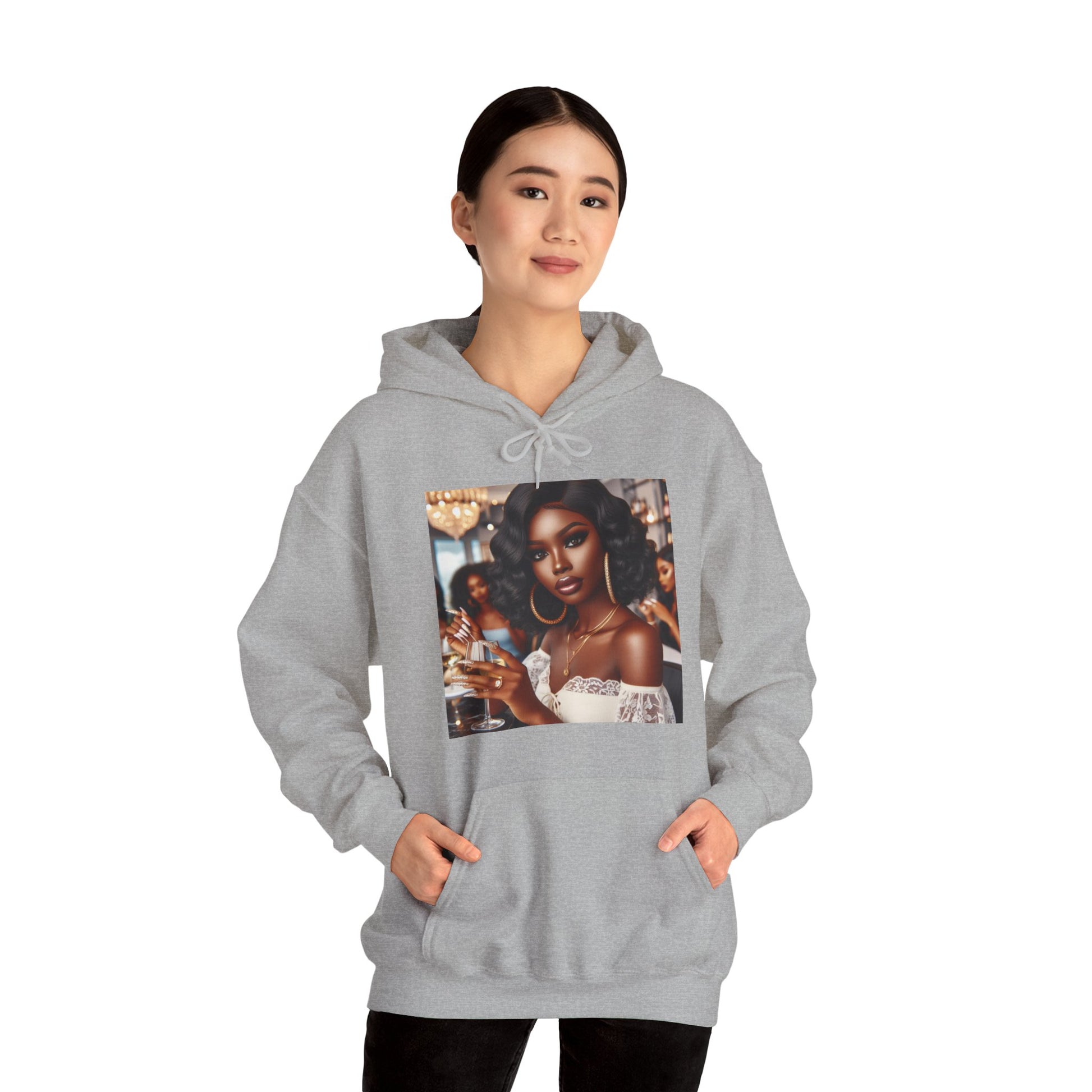 Wine Down Hoodie Hoodie Printify