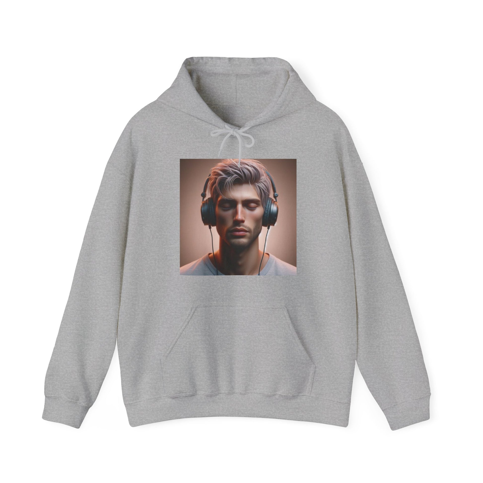 Music Vibes Hoodie Hoodie Printify Sport Grey S
