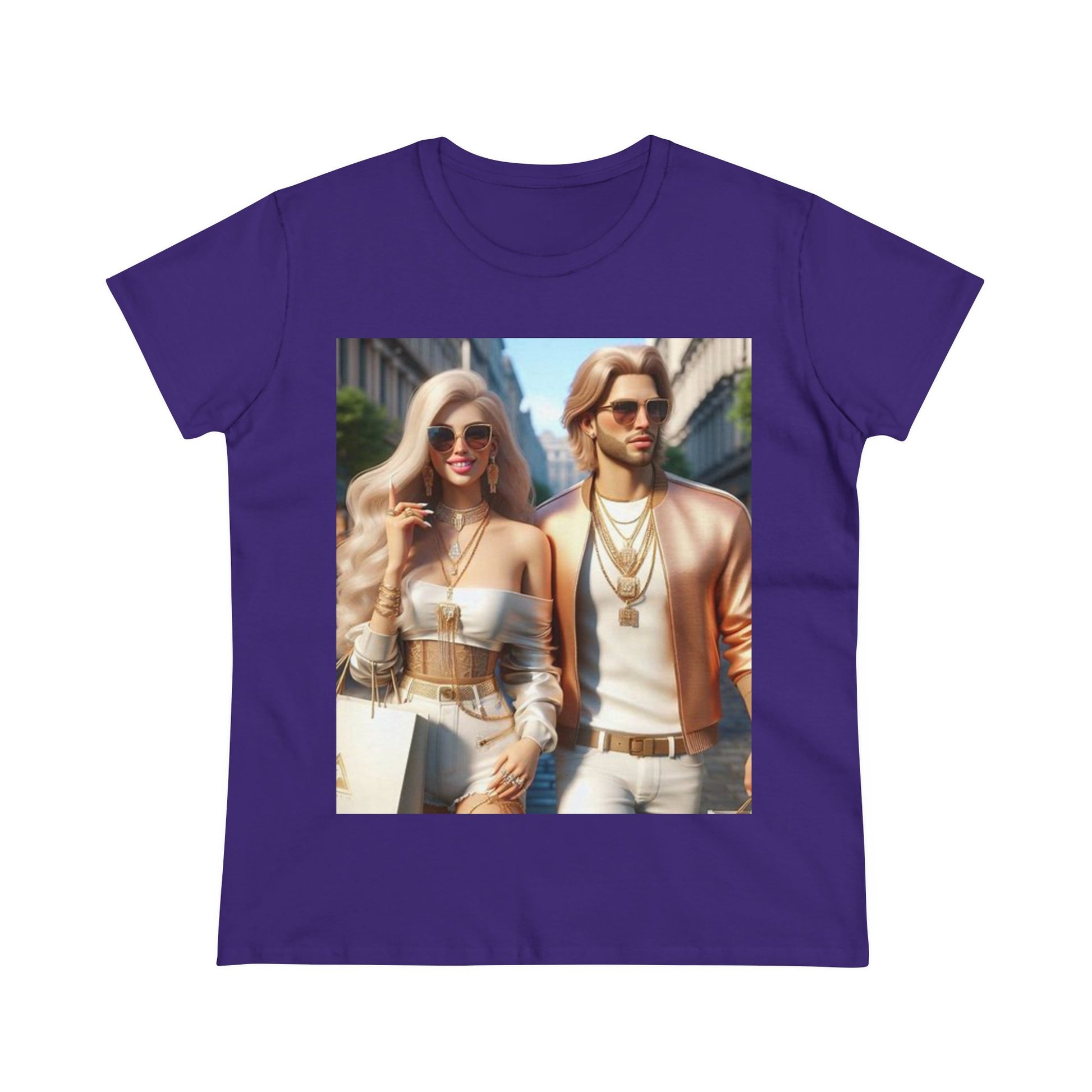 Thank You to My Man T-Shirt T-Shirt Printify Purple S