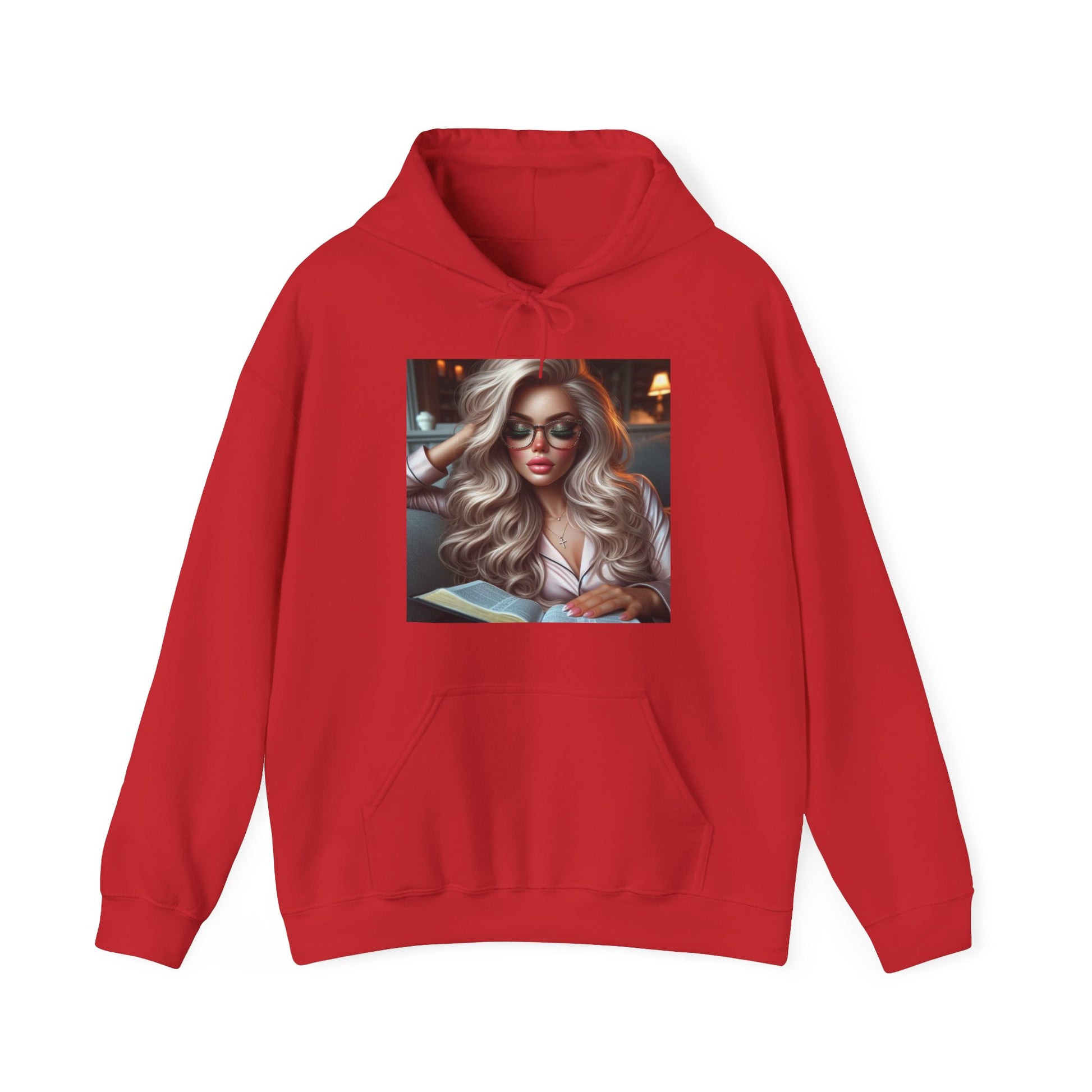 Relax and Read Hoodie Hoodie Printify Red S