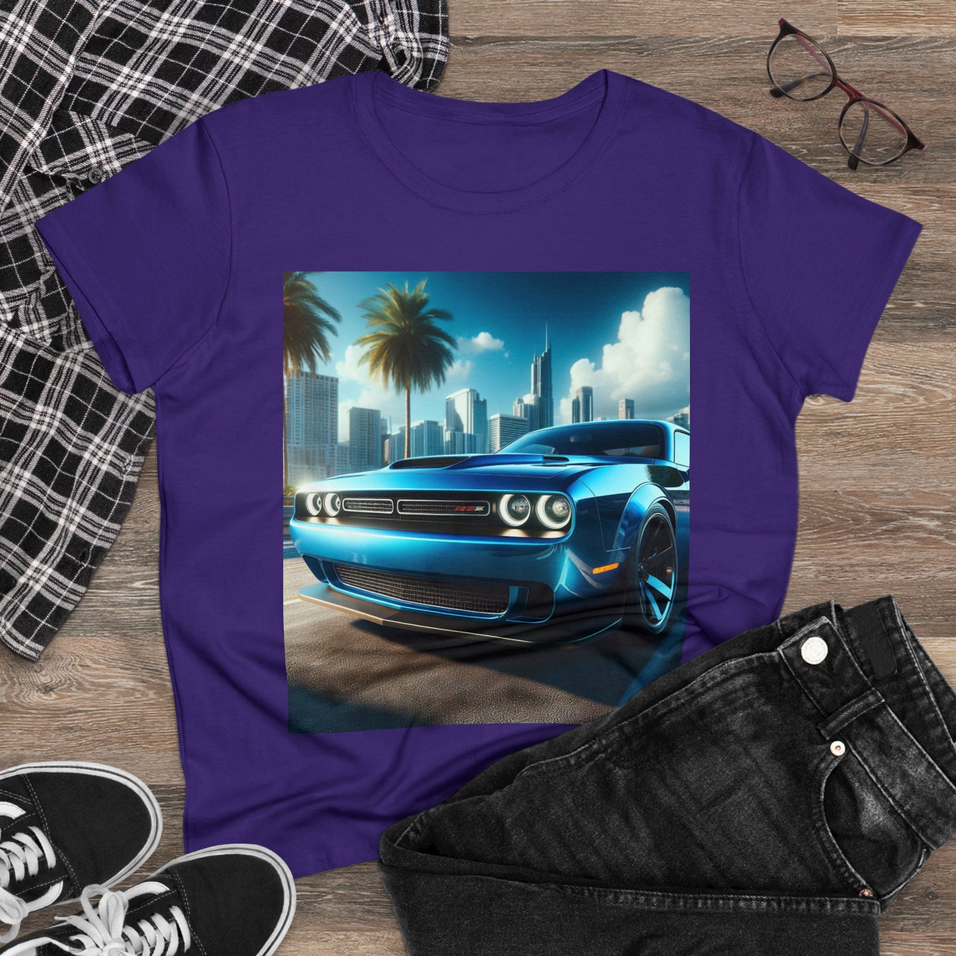 Blue Challenger T-Shirt T-Shirt Printify