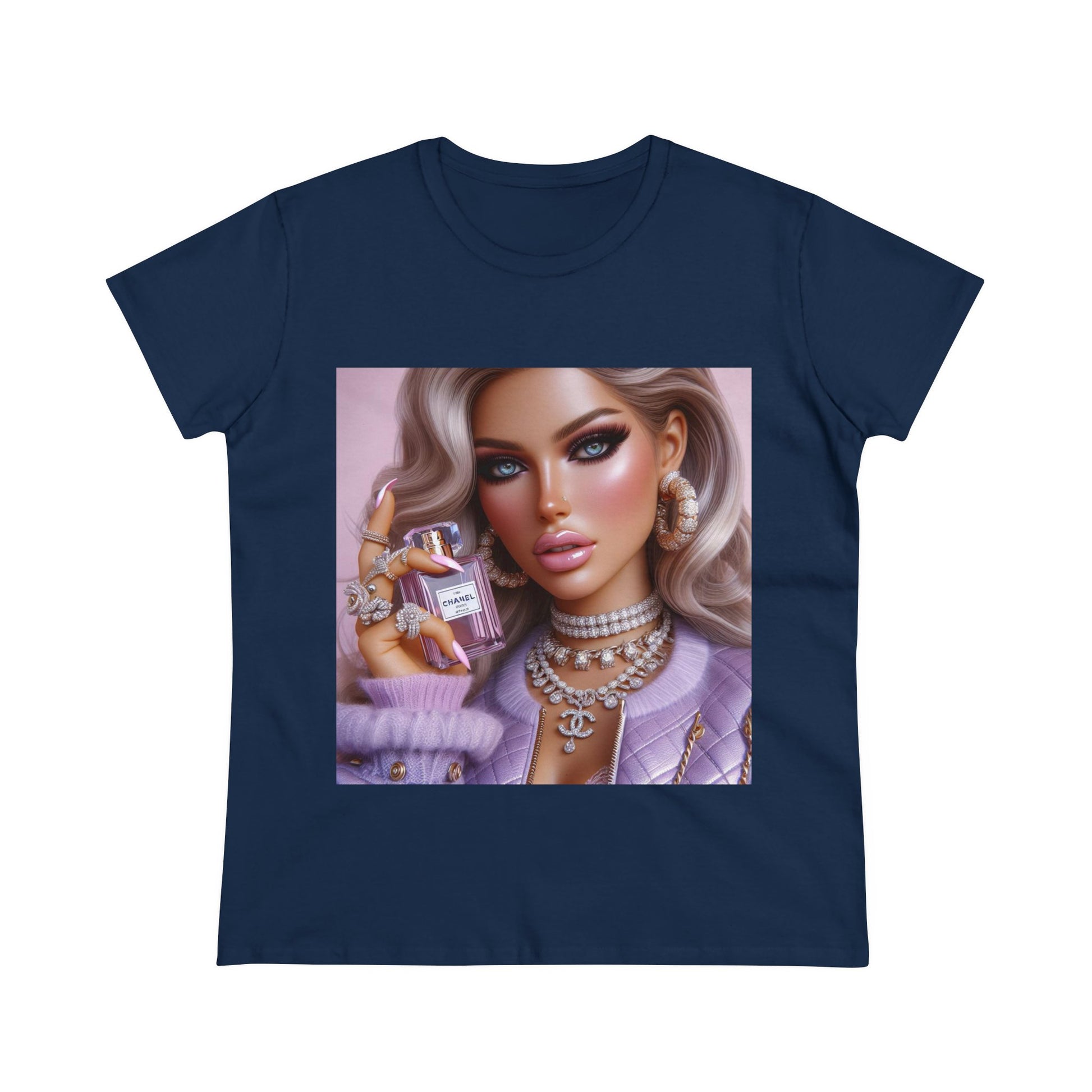 Chanel Please T-Shirt T-Shirt Printify Navy S