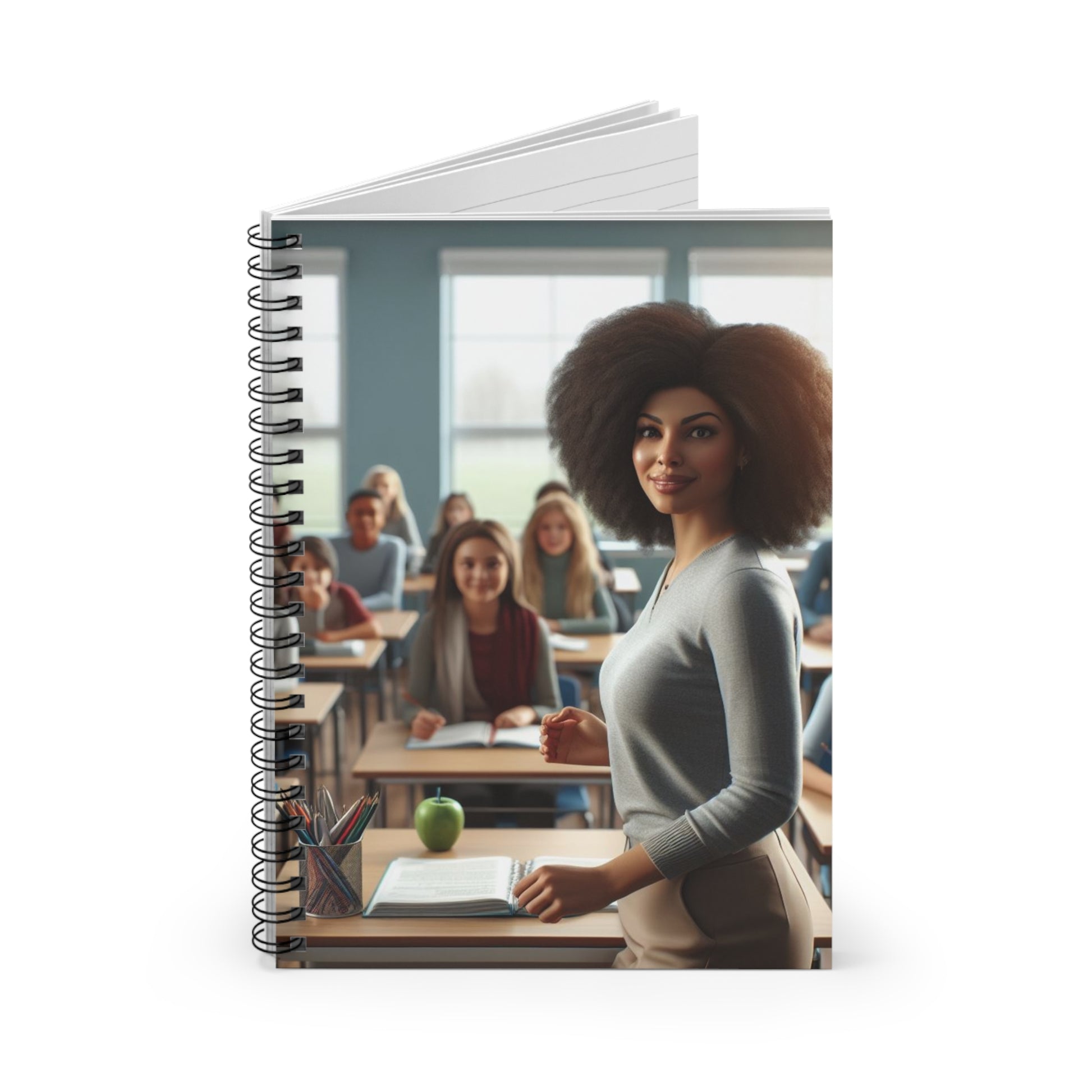 Class in Session Spiral Notebook Paper products Printify