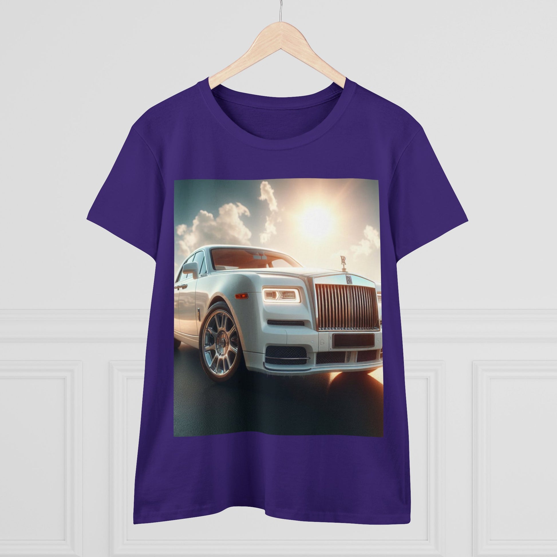 White Rolls Royce T-Shirt T-Shirt Printify