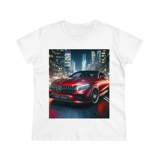 Red Mercedes T-Shirt T-Shirt Printify White S