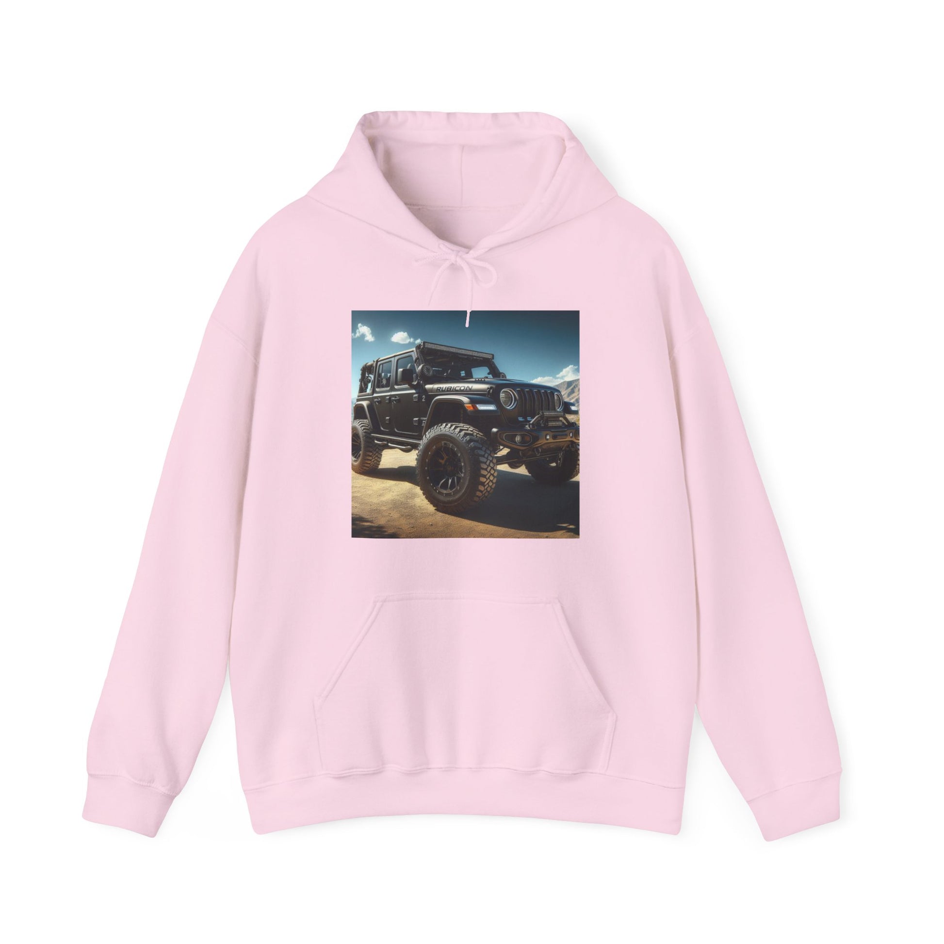 Black Rubicon Hoodie Hoodie Printify Light Pink S