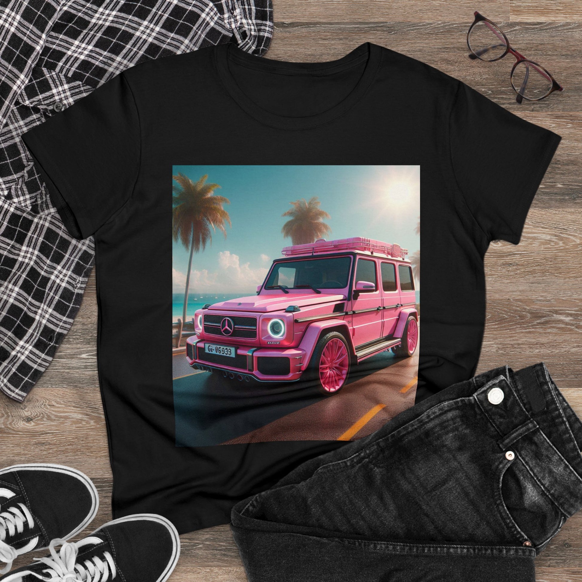 Pink G-Wagon T-Shirt T-Shirt Printify