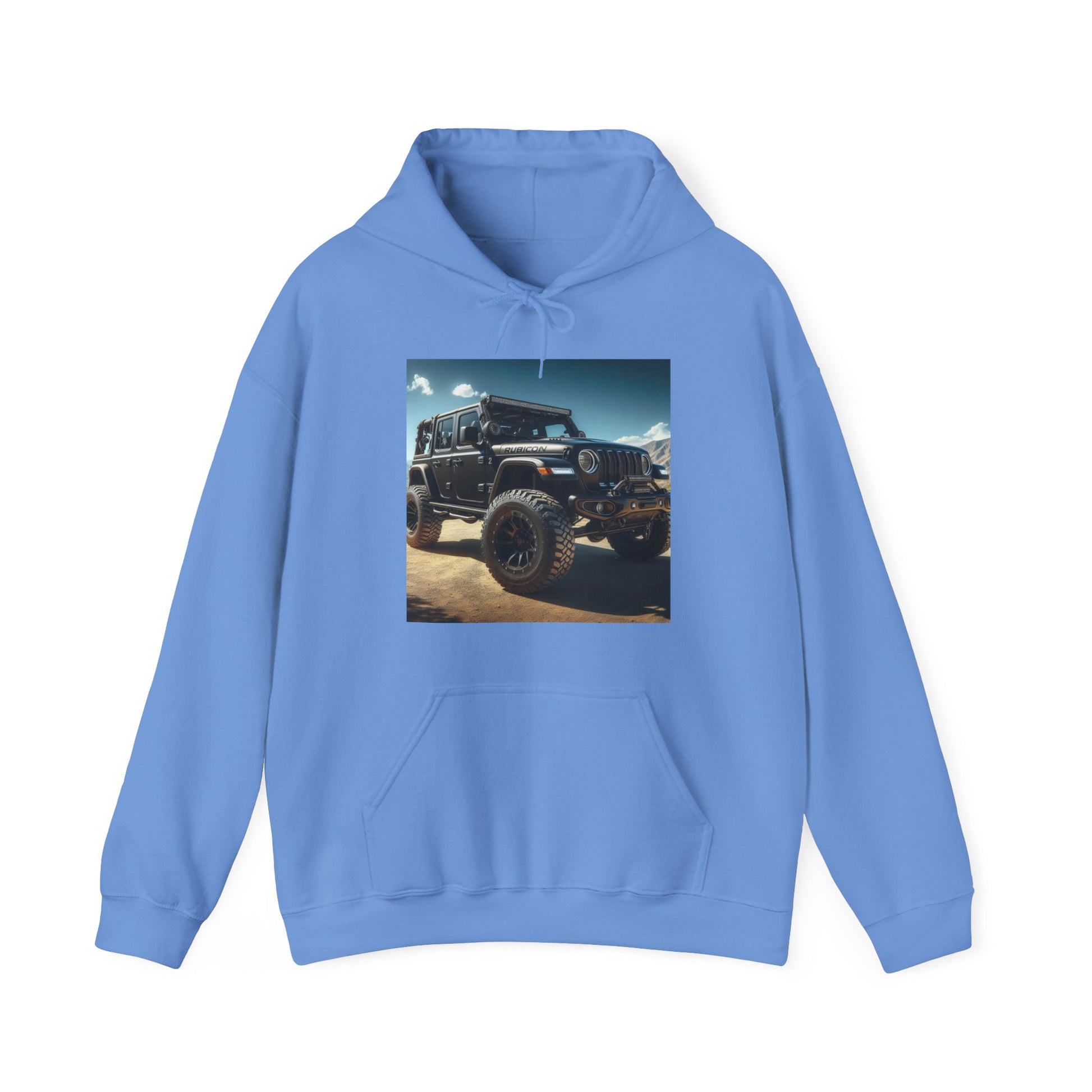 Black Rubicon Hoodie Hoodie Printify Carolina Blue S