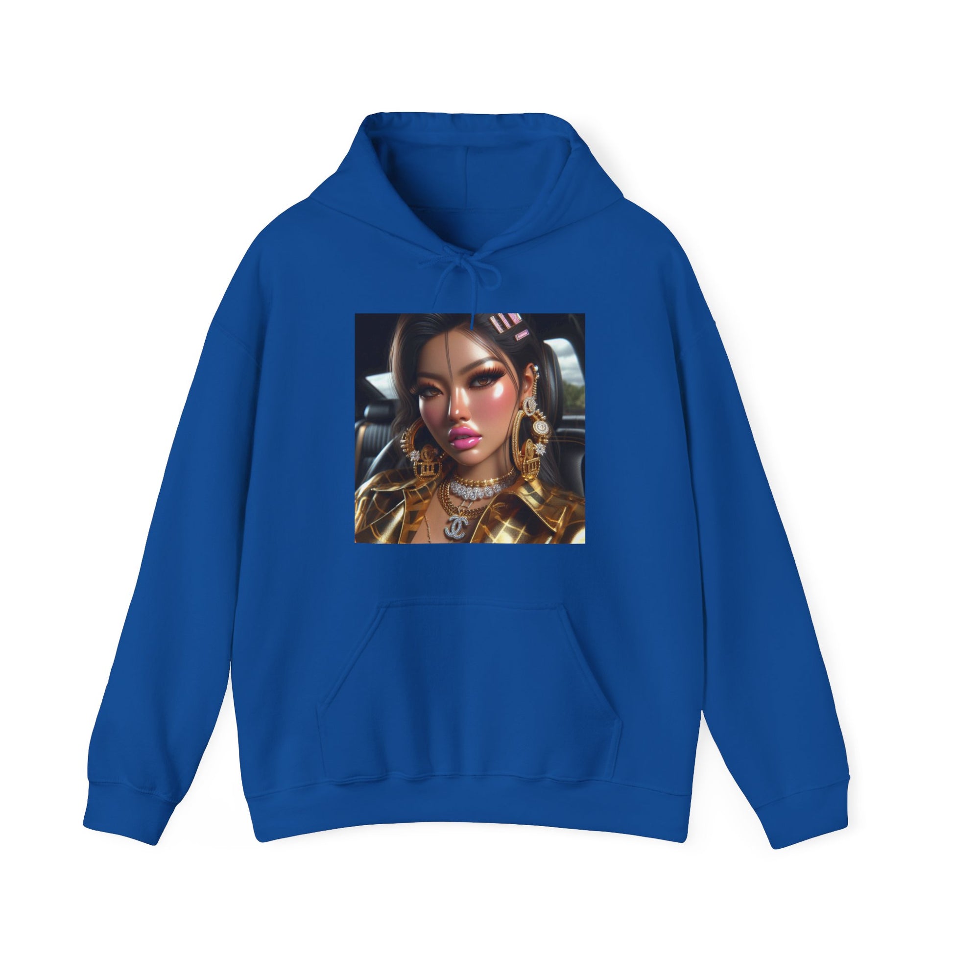Car Beauty Hoodie Hoodie Printify Royal S