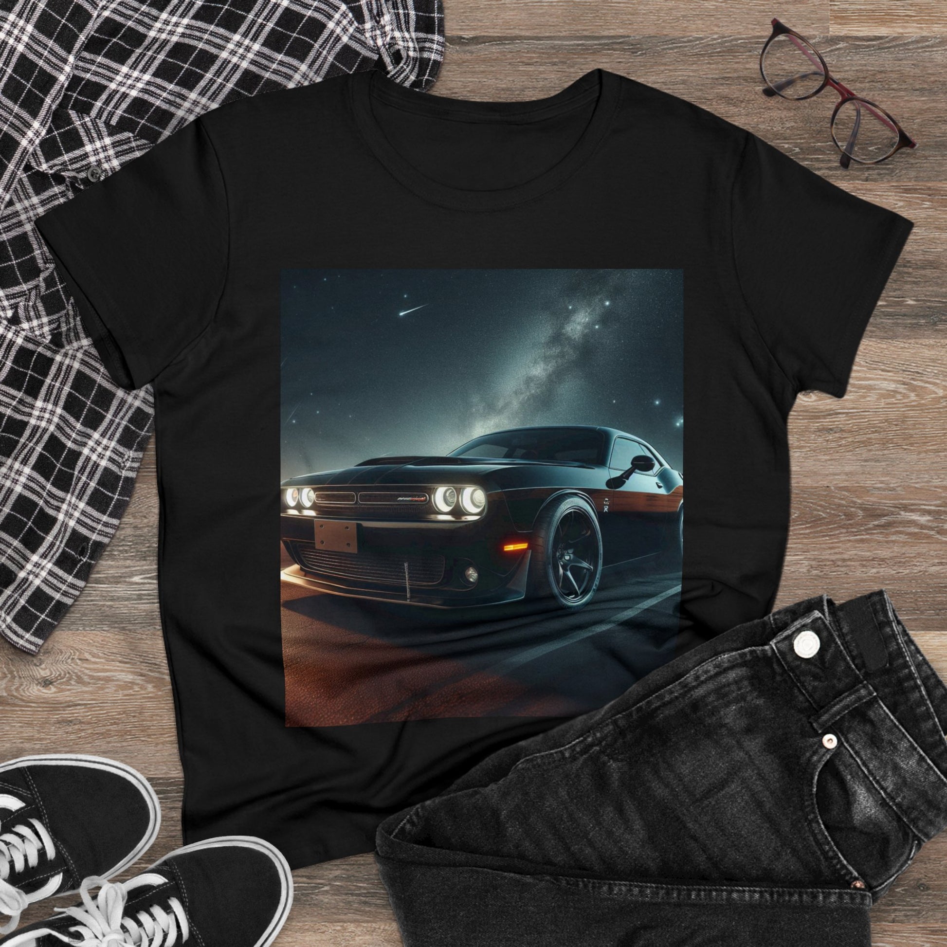 Black Challenger T-Shirt T-Shirt Printify