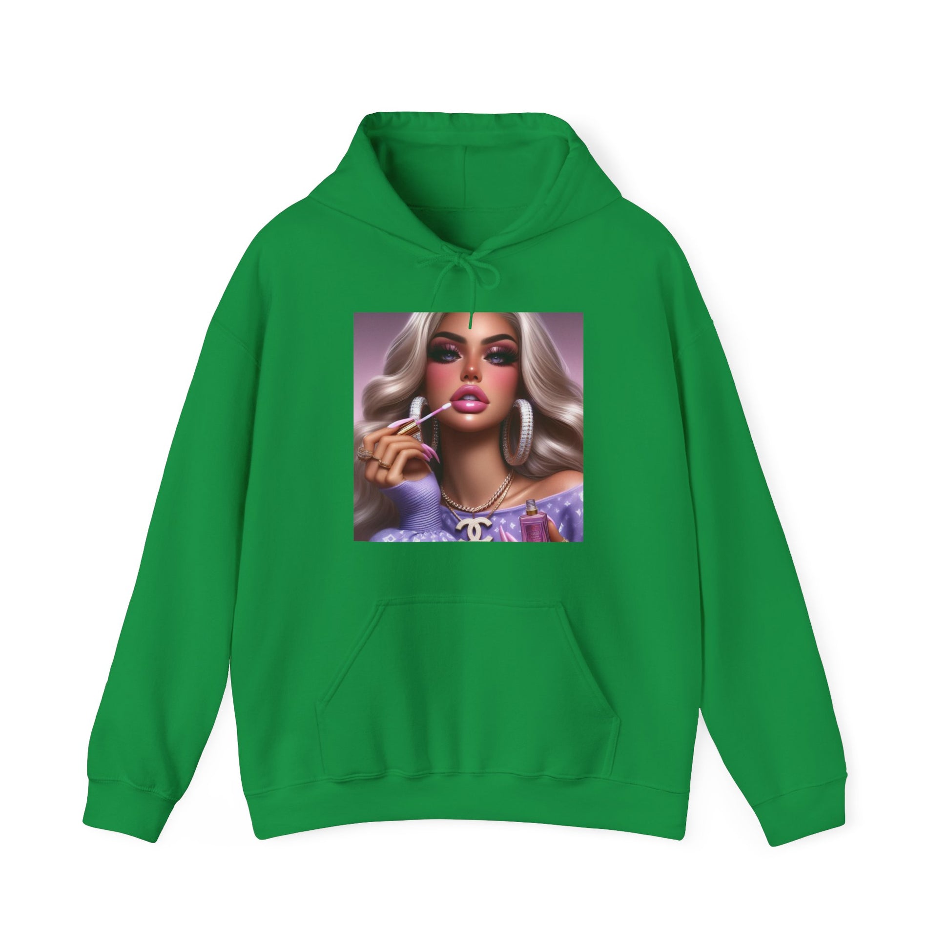 Gloss Up Hoodie Hoodie Printify Irish Green S