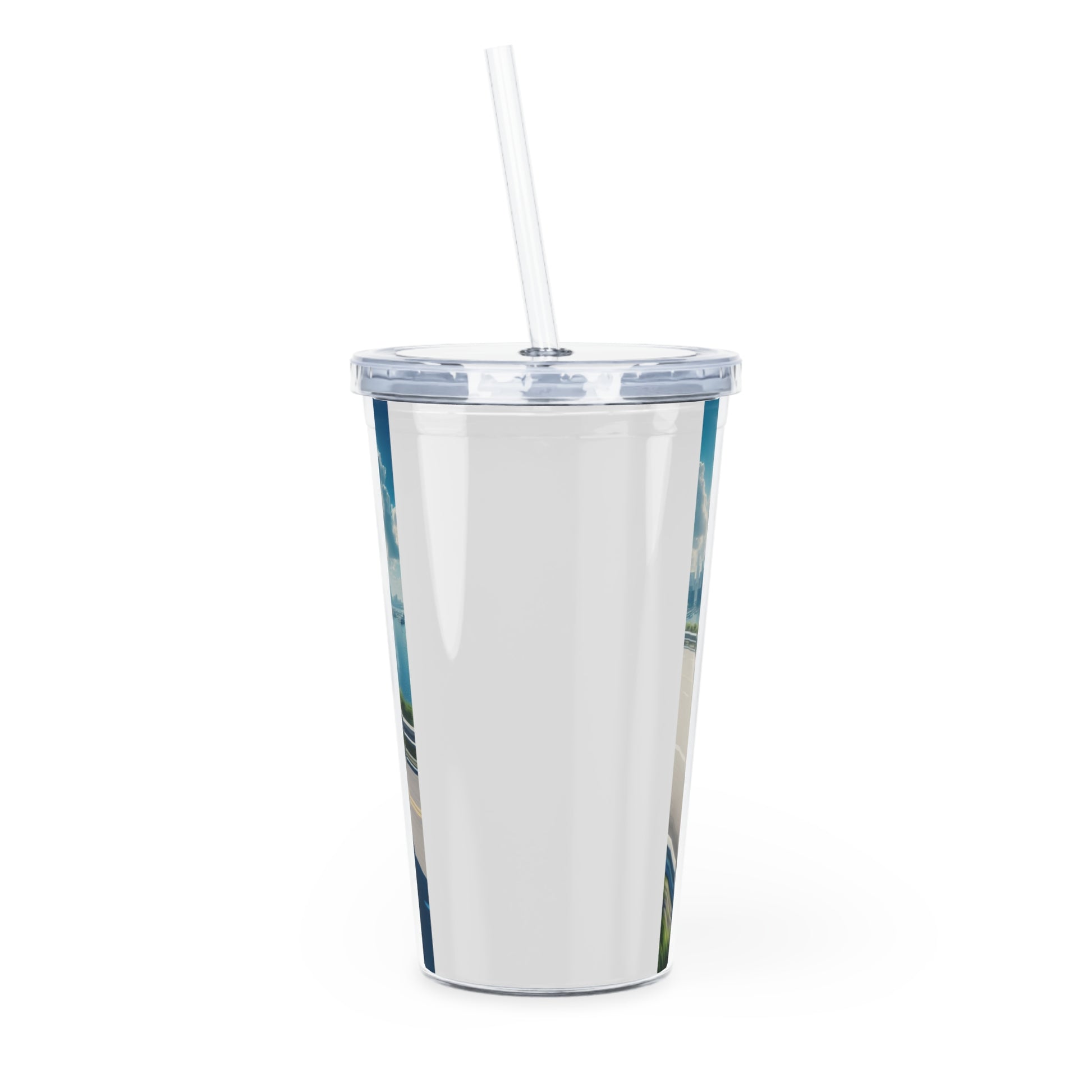 Blue Rolls Royce Tumbler with Straw Mug Printify