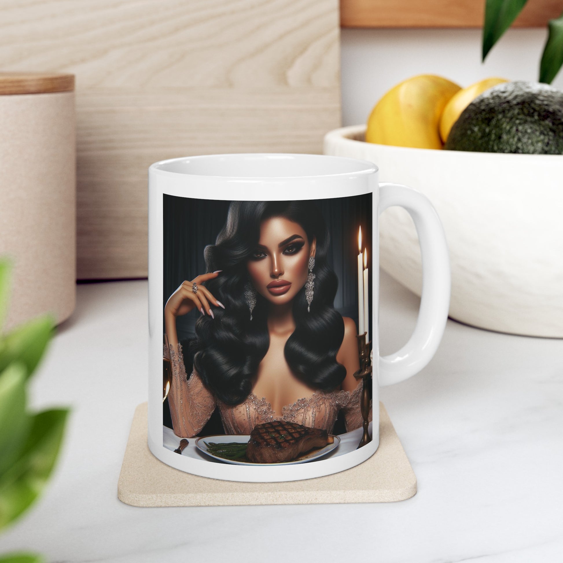 Elegant Meal Mug Mug Printify