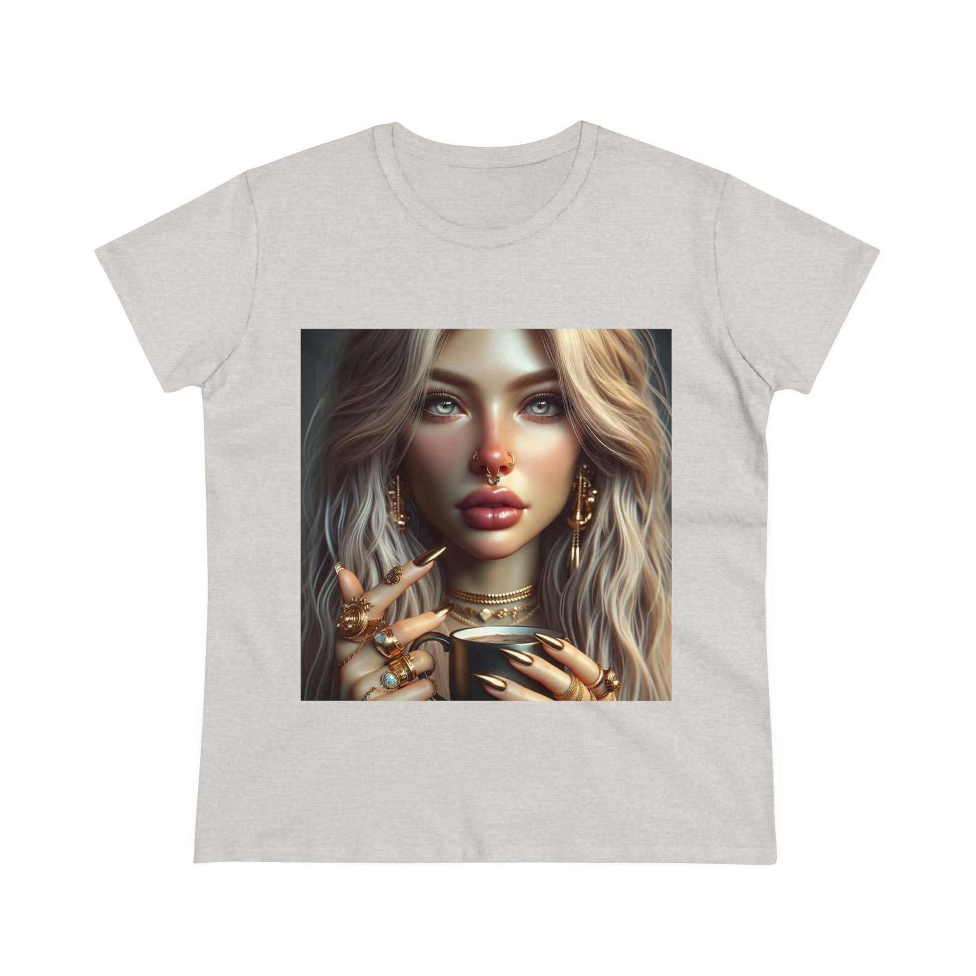 Elevated Coffee T-Shirt T-Shirt Printify Ash S