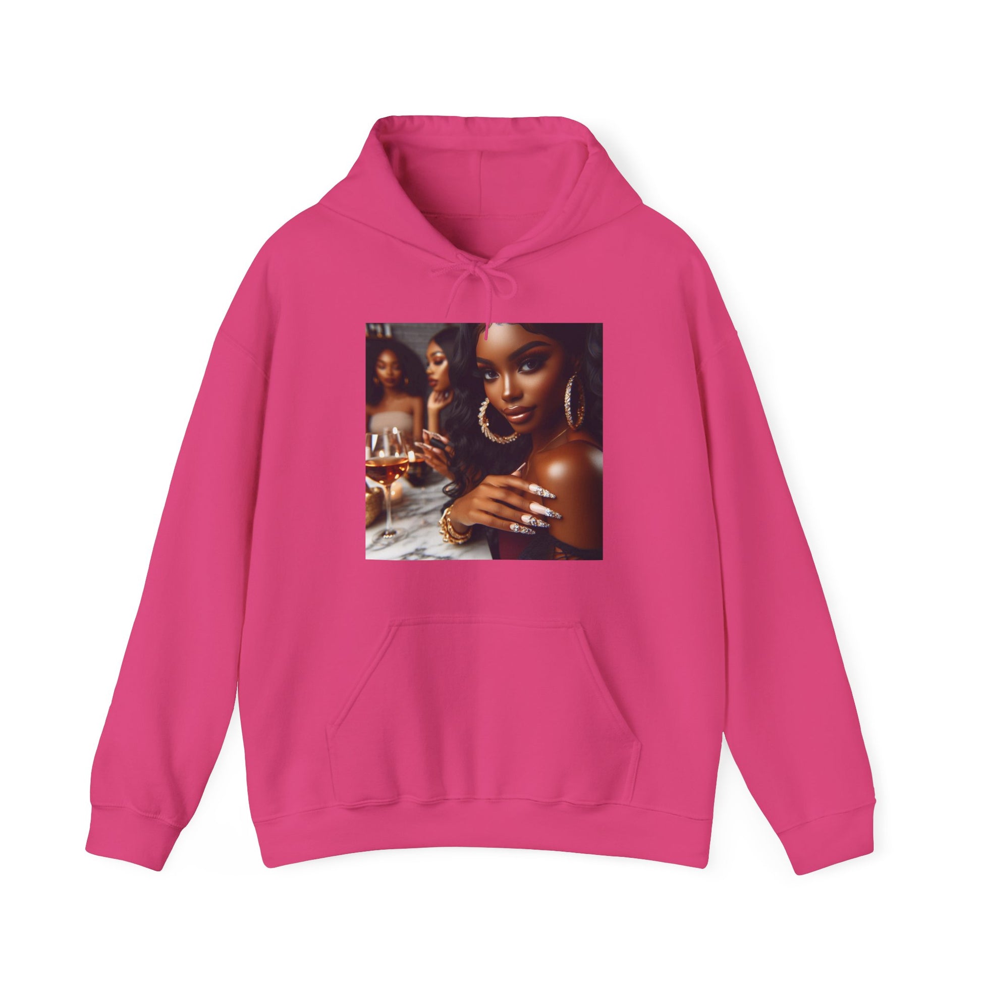 Wine Down Hoodie Hoodie Printify Heliconia S