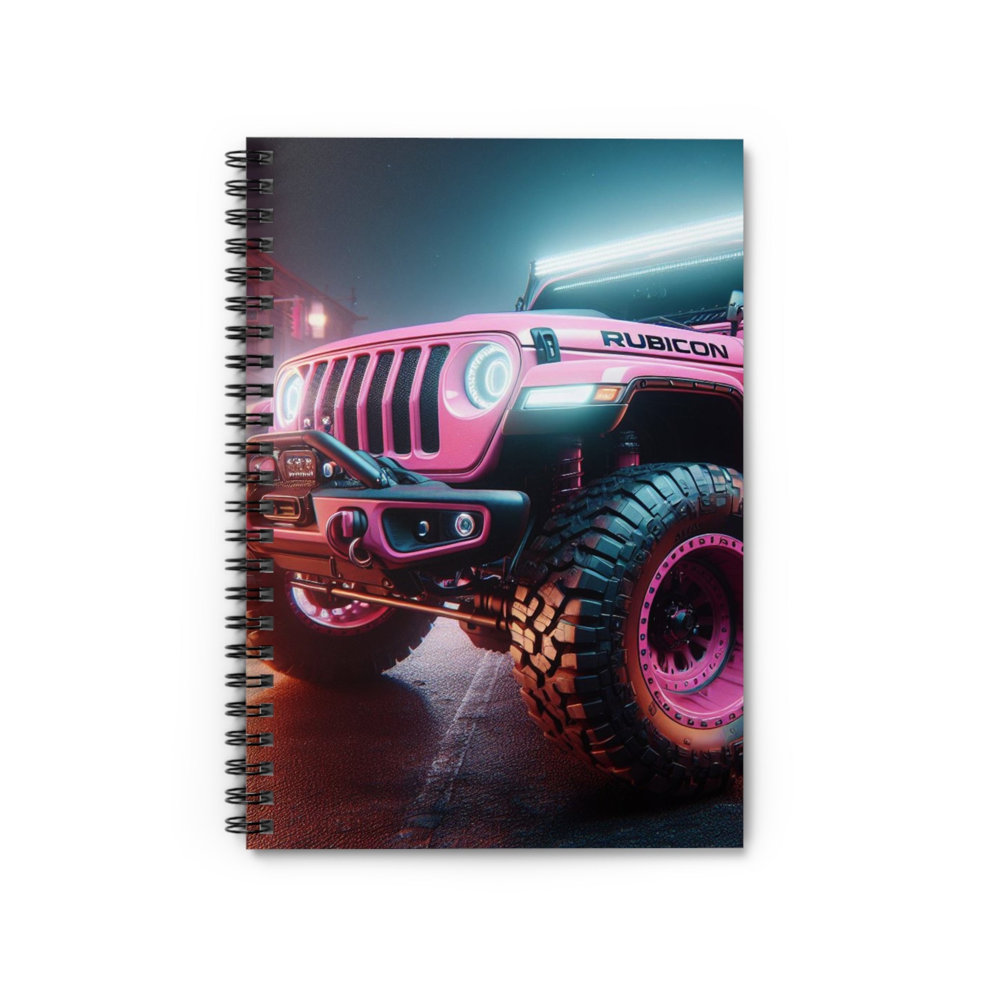 Pink Rubicon Spiral Notebook Paper products Printify One Size