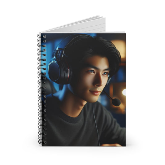Game Time Spiral Notebook Paper products Printify