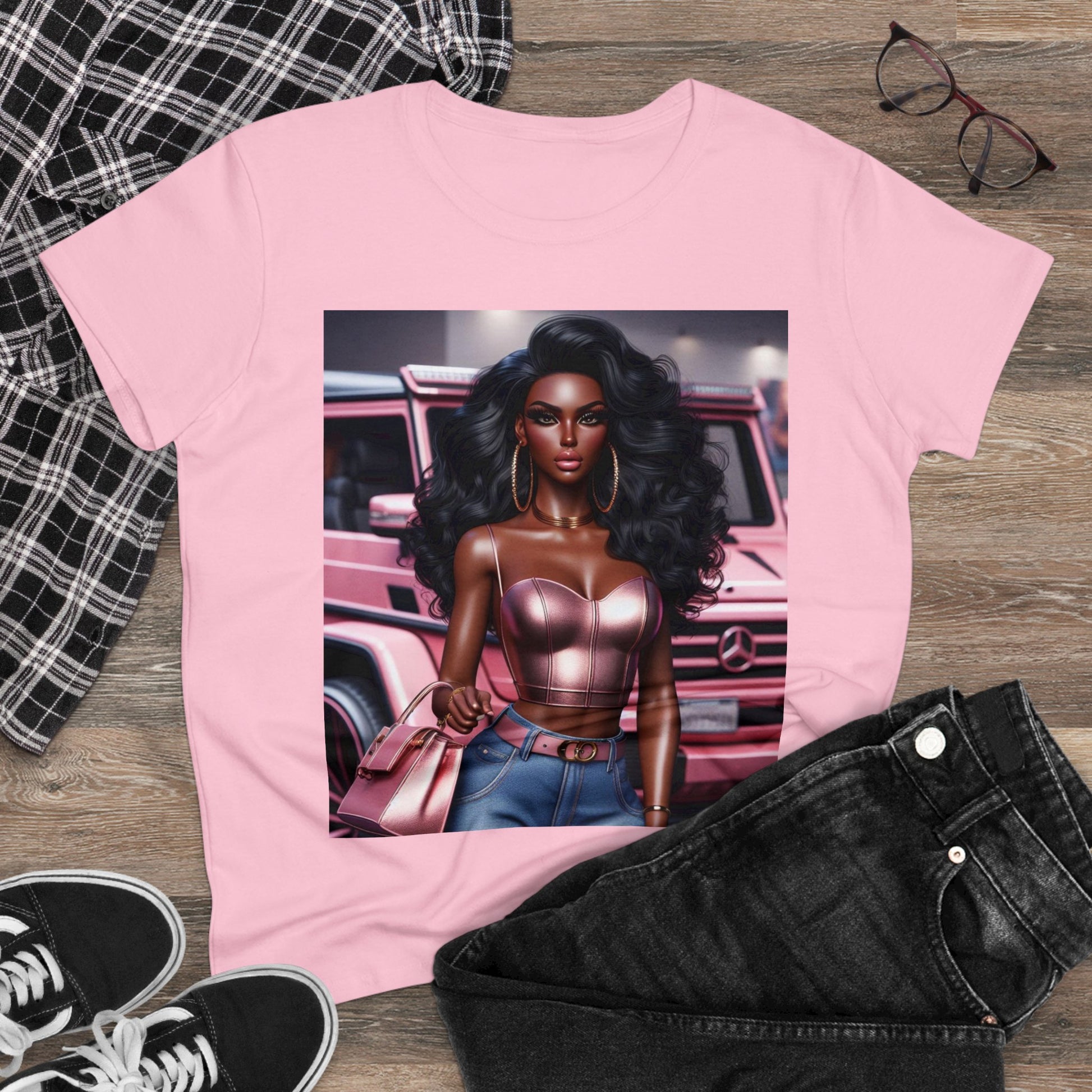 Pink Luxury T-Shirt T-Shirt Printify