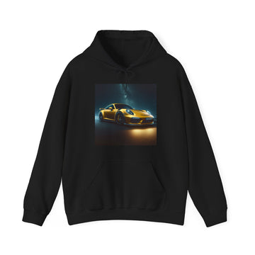 Yellow Porsche Hoodie Hoodie Printify Black S