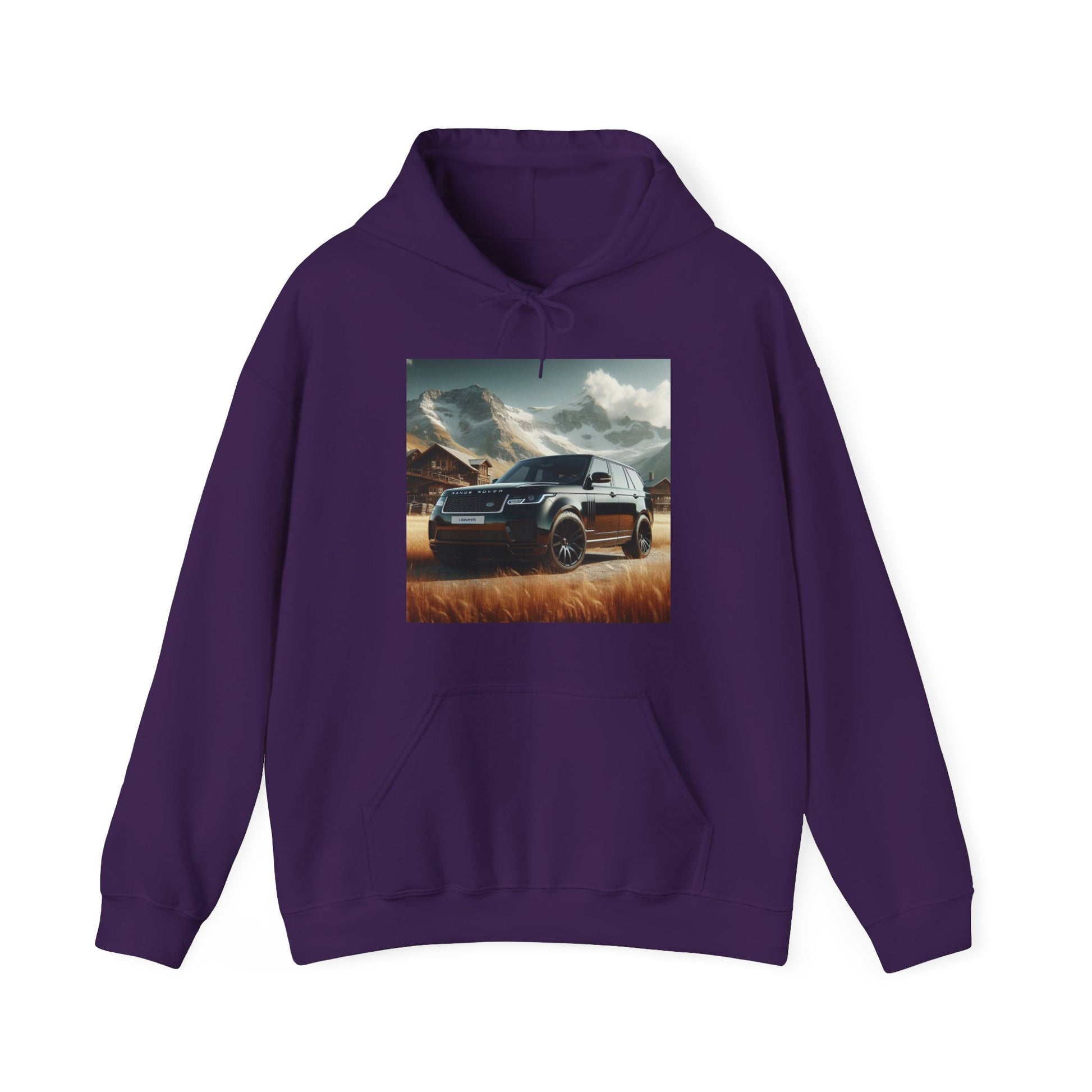 Black Range Rover Hoodie Hoodie Printify Purple S