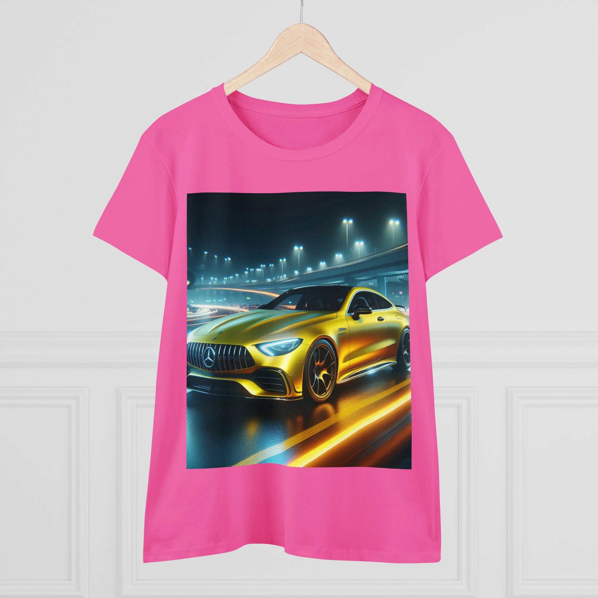 Yellow Mercedes T-Shirt T-Shirt Printify