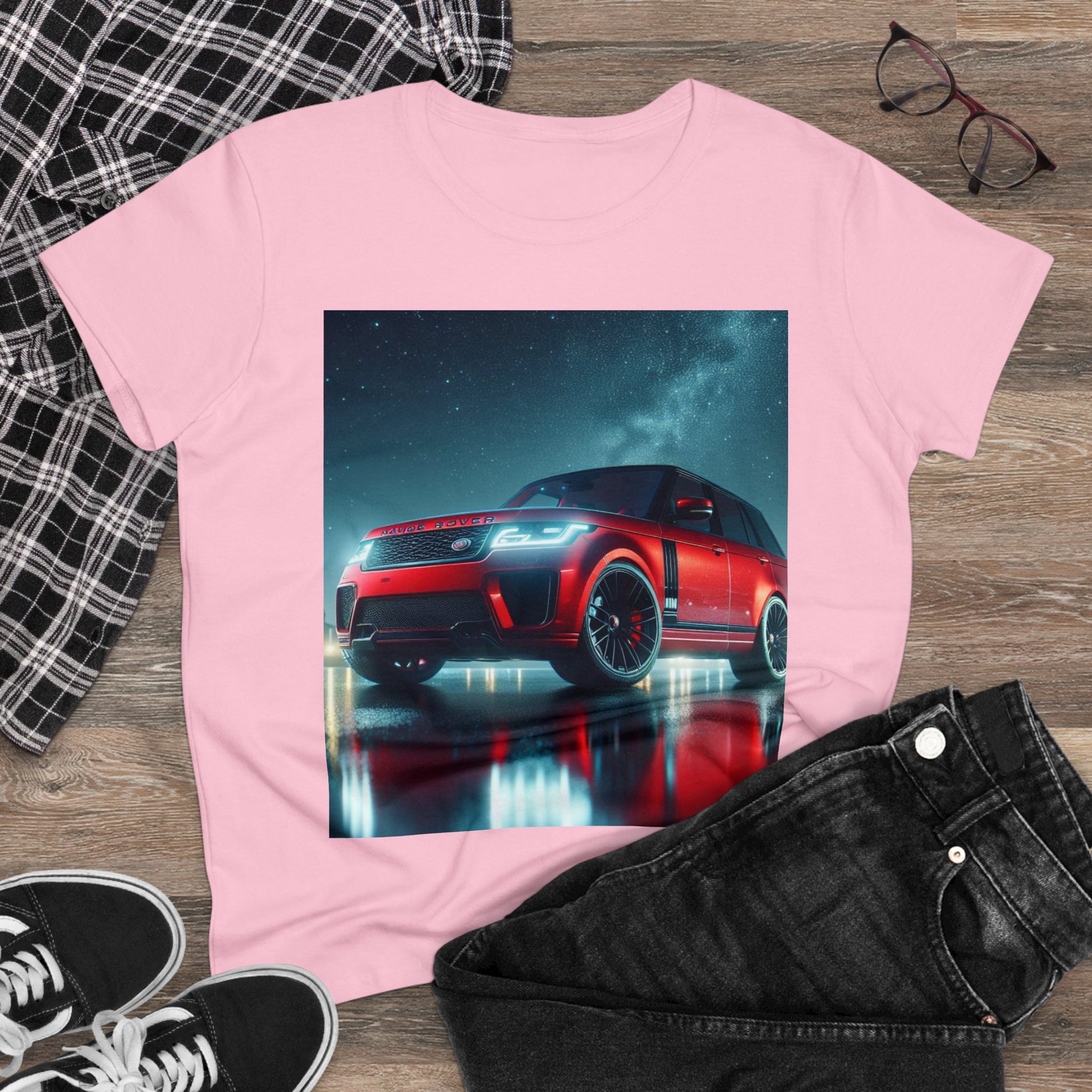 Red Range Rover T-Shirt T-Shirt Printify