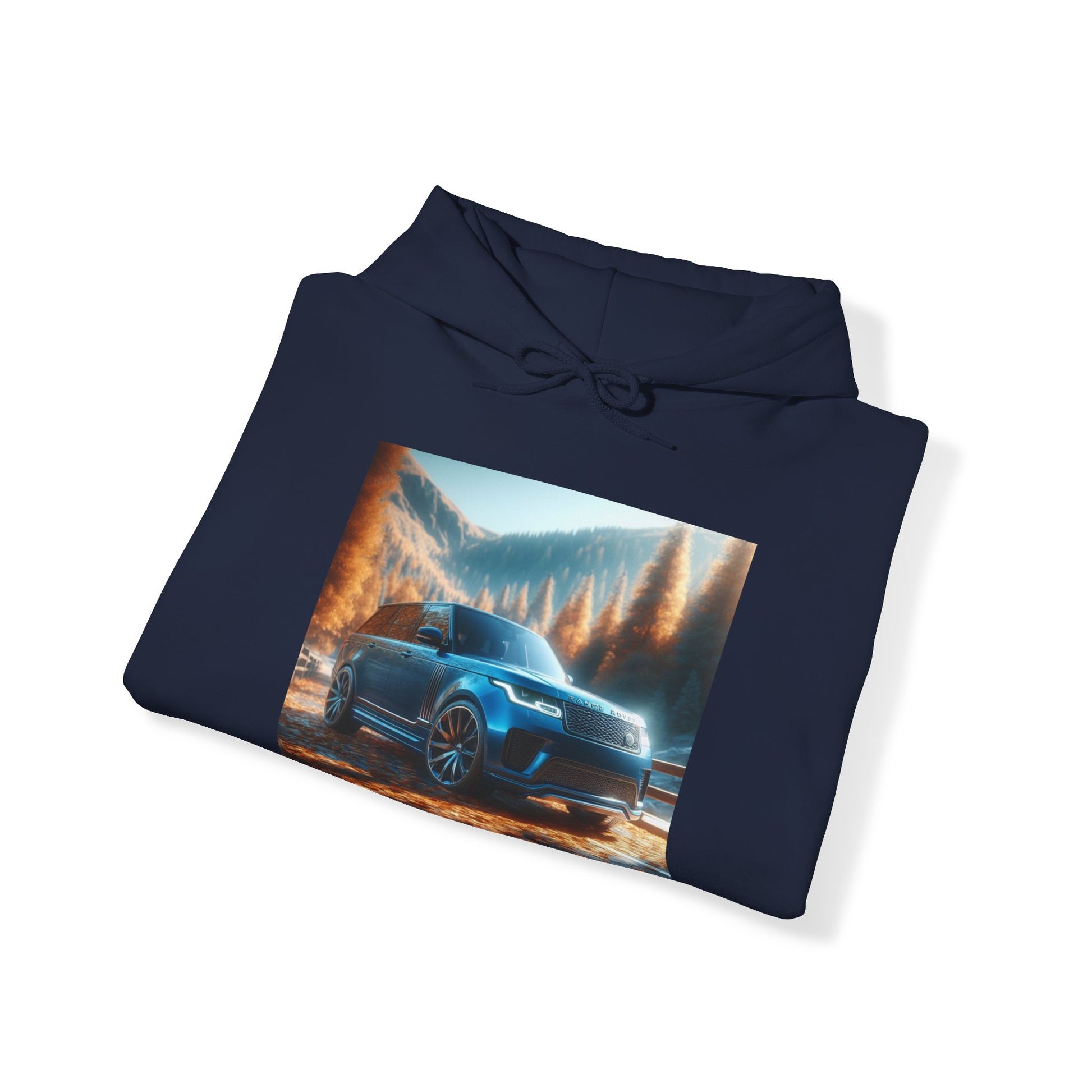 Blue Range Rover Hoodie Hoodie Printify