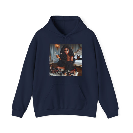 Make Up Time Hoodie Hoodie Printify Navy S