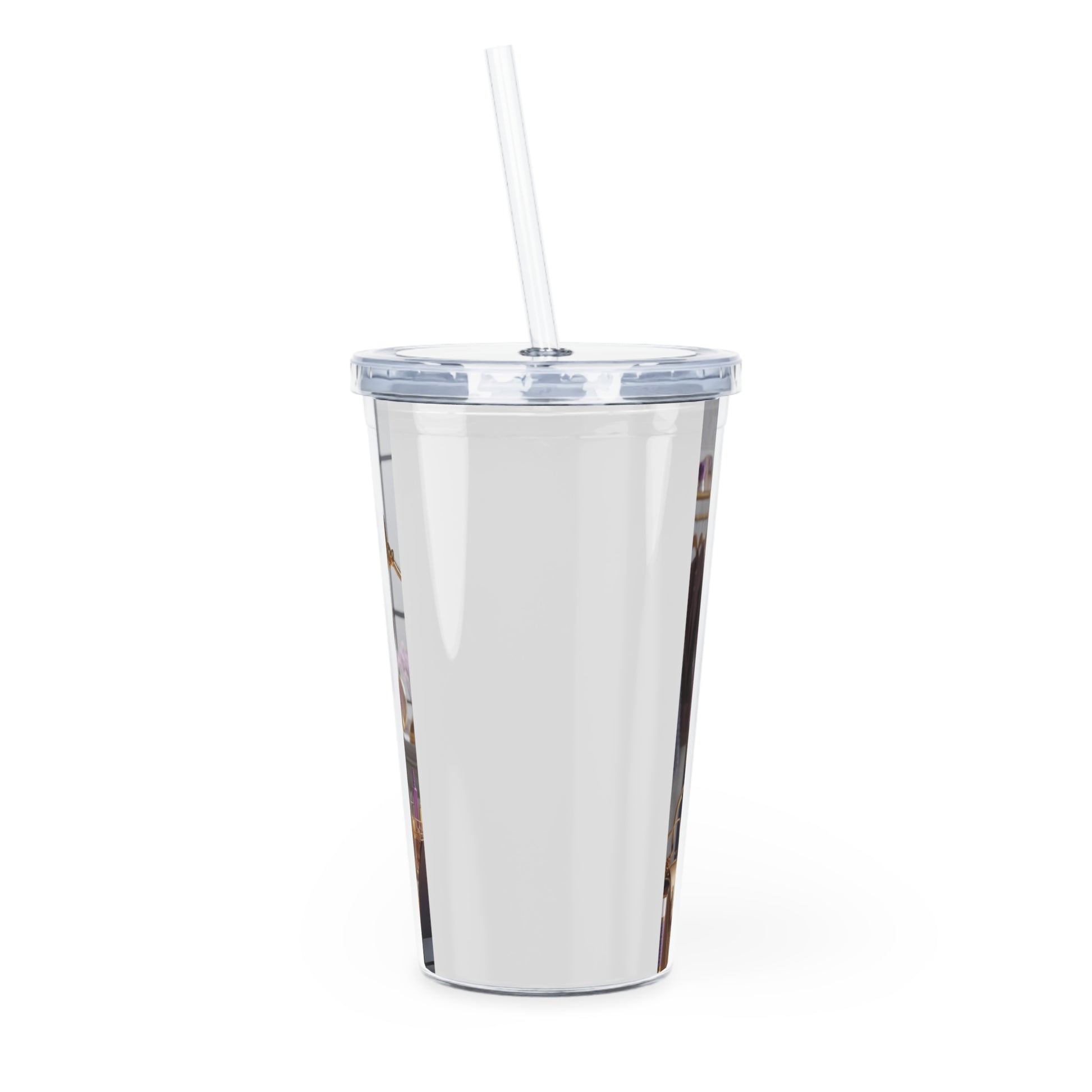 Fashion and Beauty Tumbler with Straw Mug Printify
