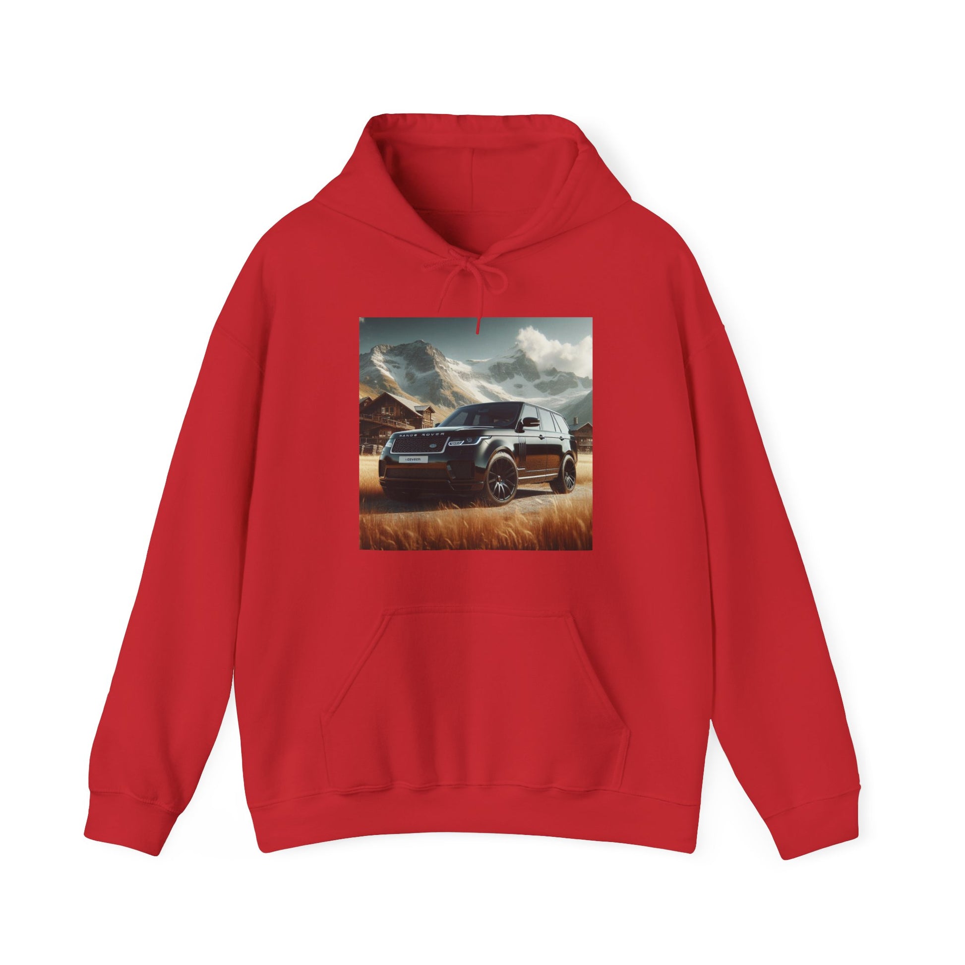 Black Range Rover Hoodie Hoodie Printify Red S