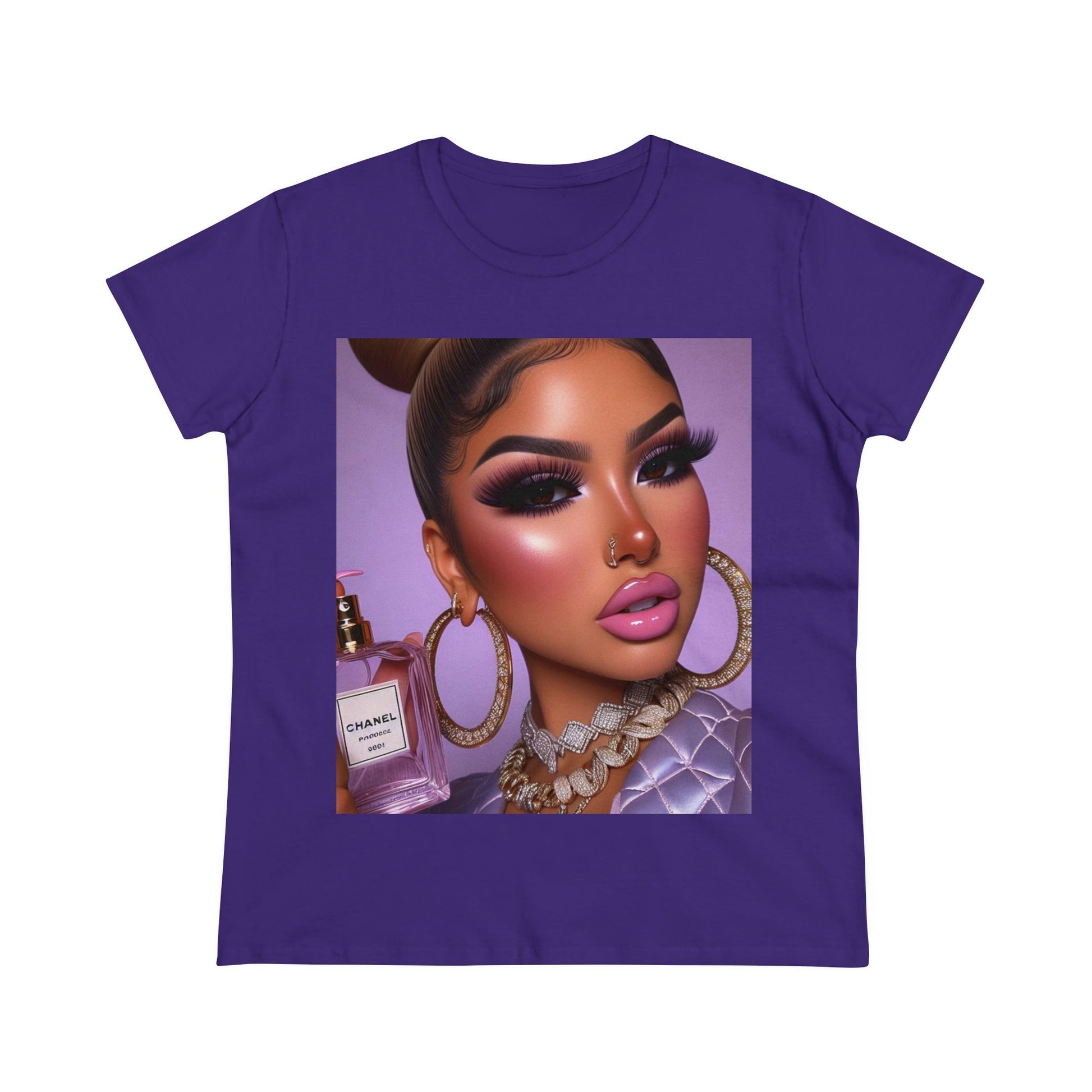 Chanel Please T-Shirt T-Shirt Printify Purple S