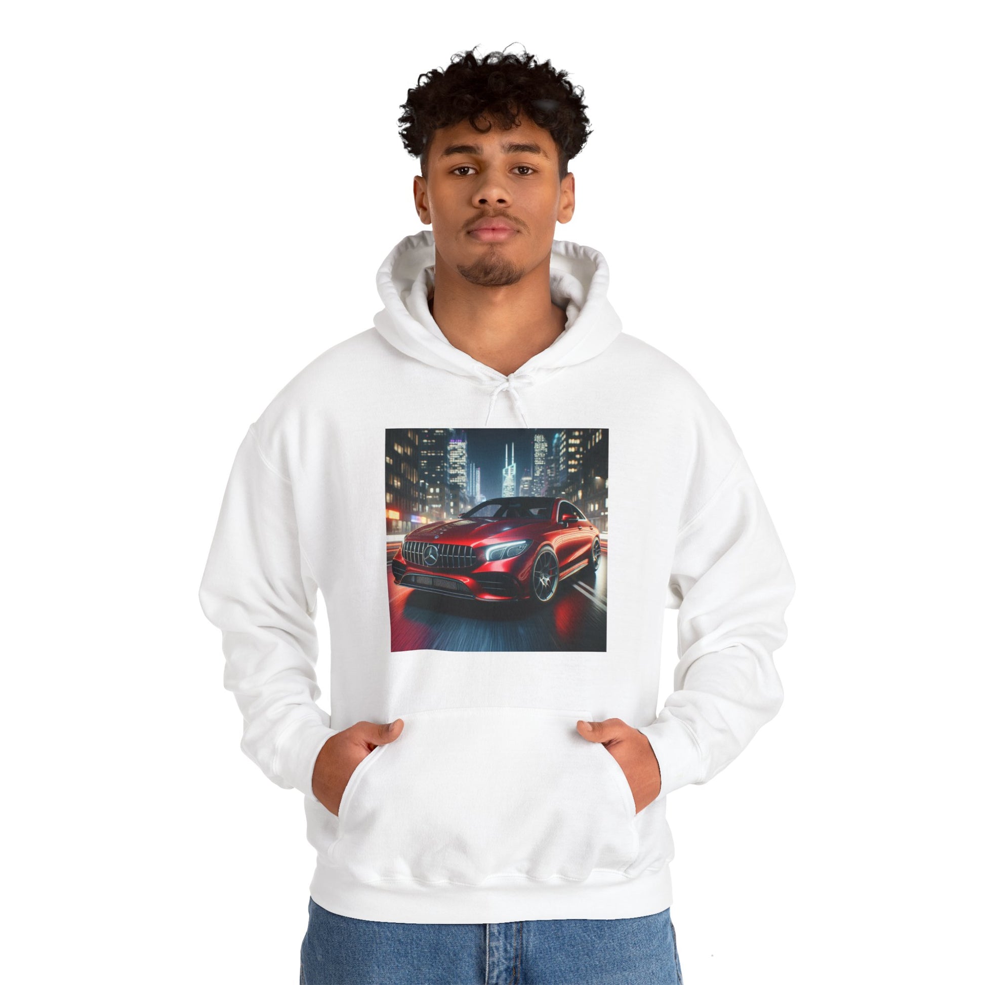 Red Mercedes Hoodie Hoodie Printify