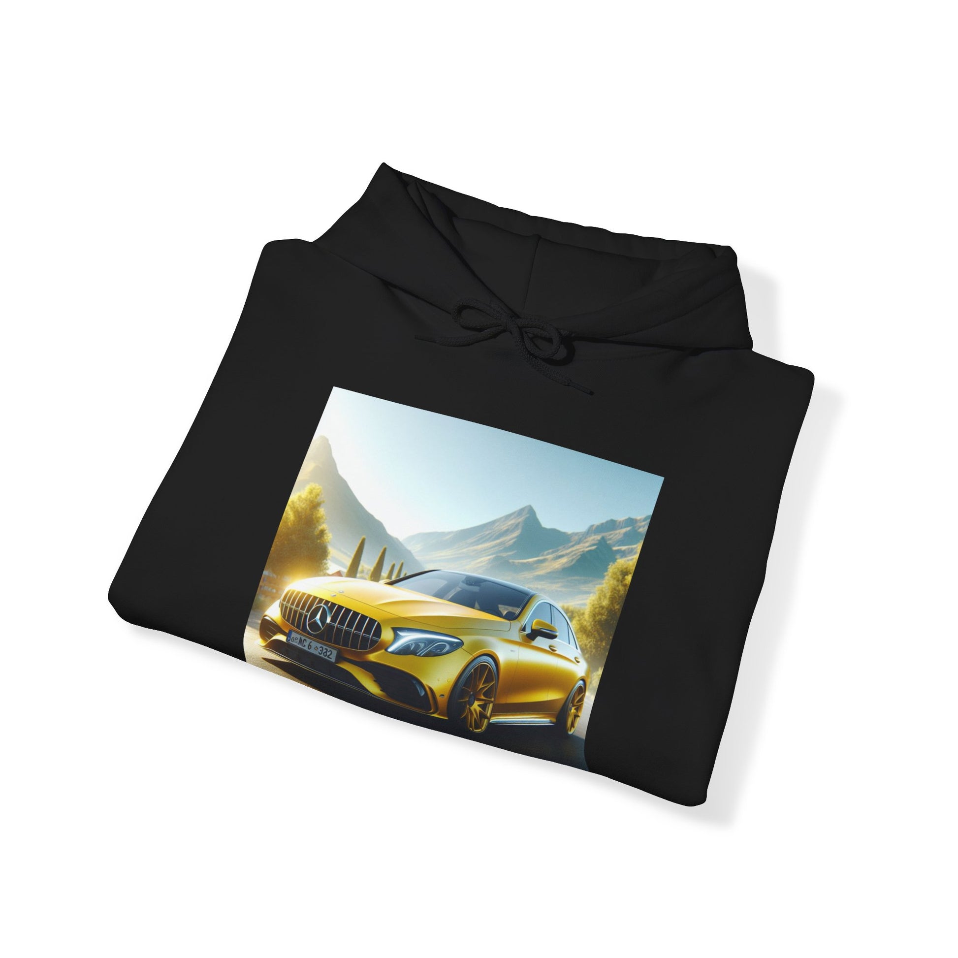 Yellow Mercedes Hoodie Hoodie Printify