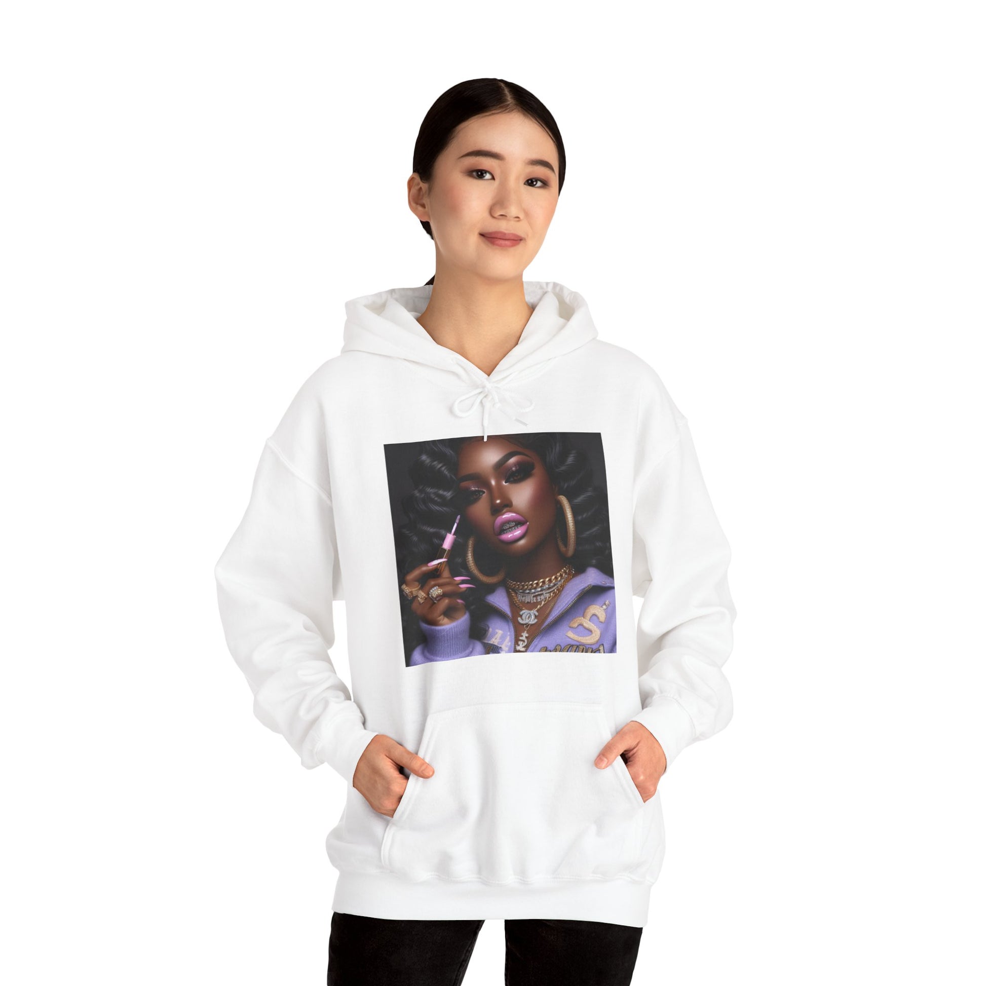 Gloss Up Hoodie Hoodie Printify