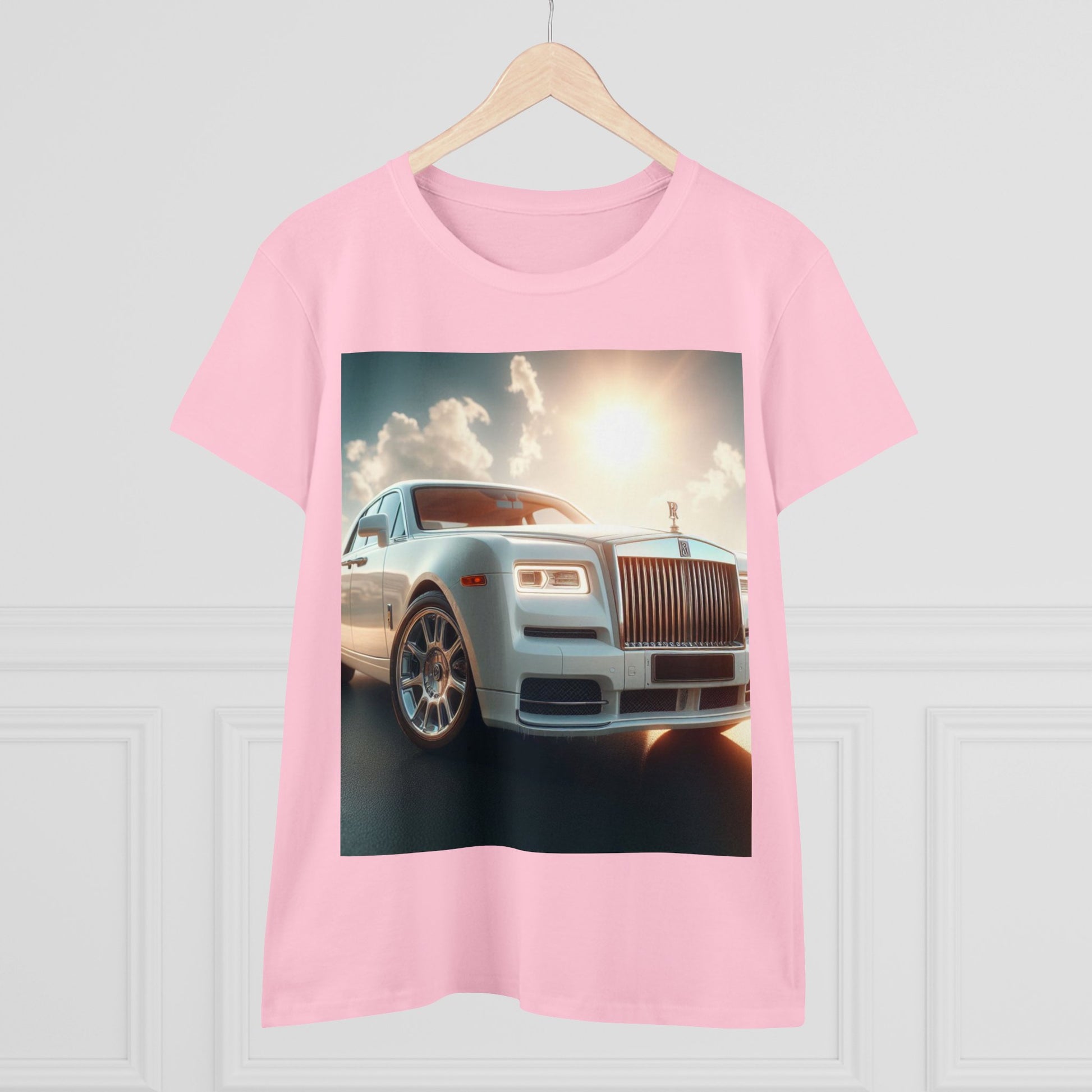 White Rolls Royce T-Shirt T-Shirt Printify
