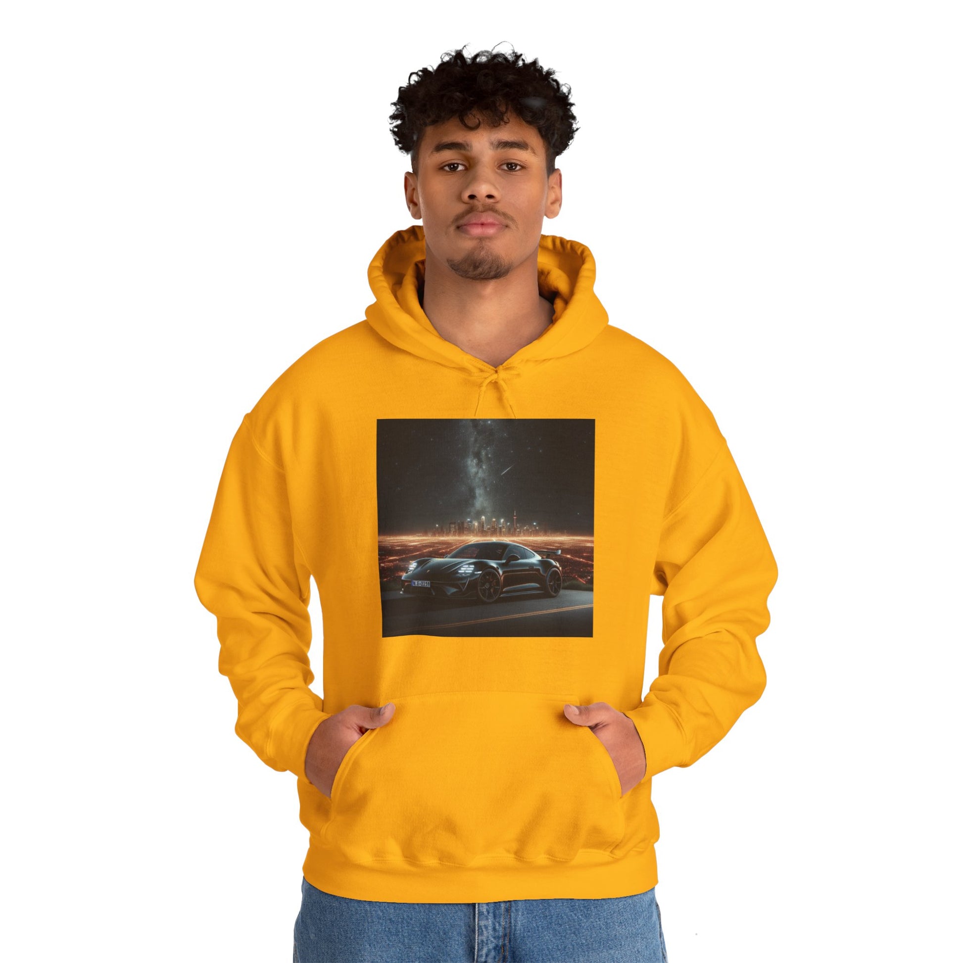 Black Porsche Hoodie Hoodie Printify