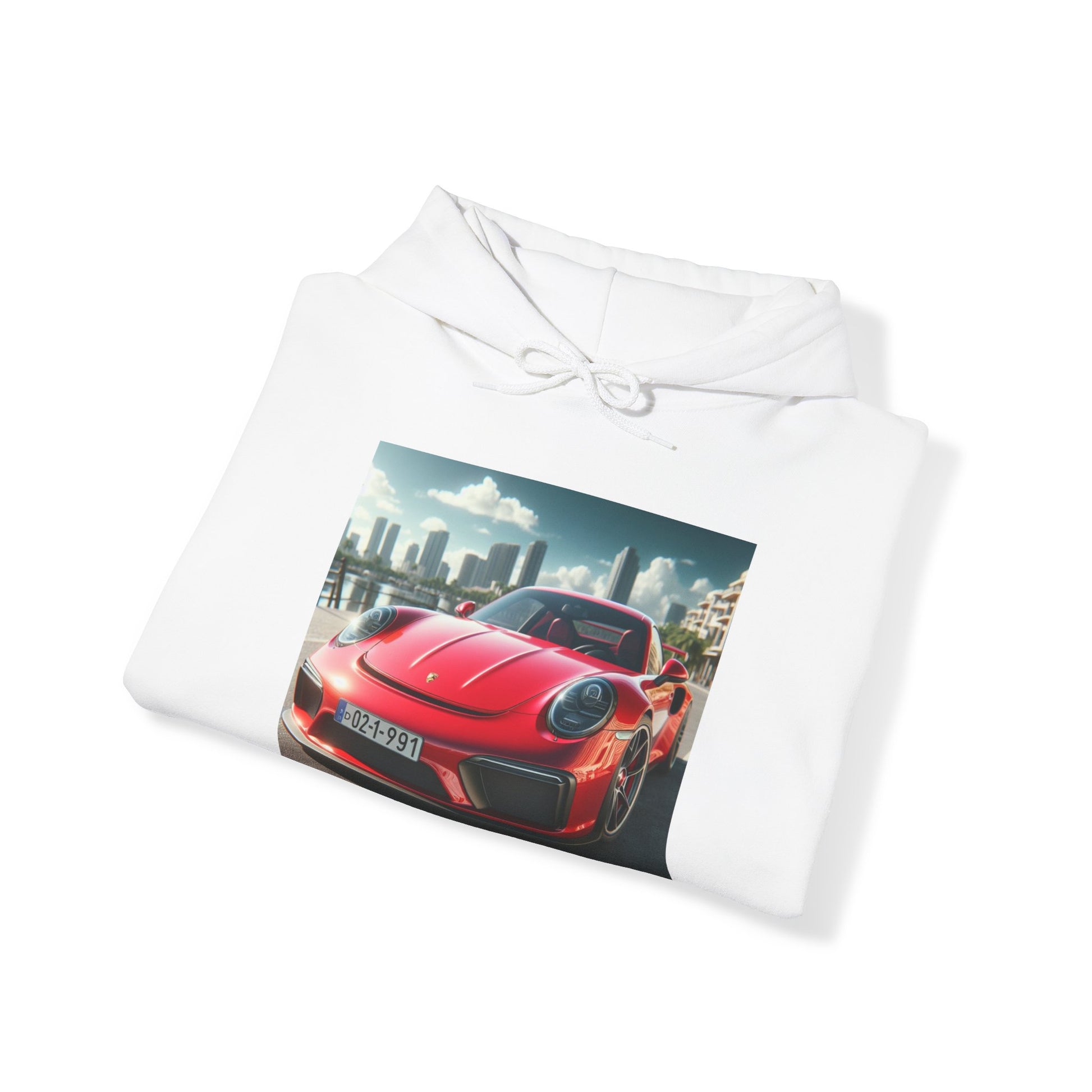 Red Porsche Hoodie Hoodie Printify