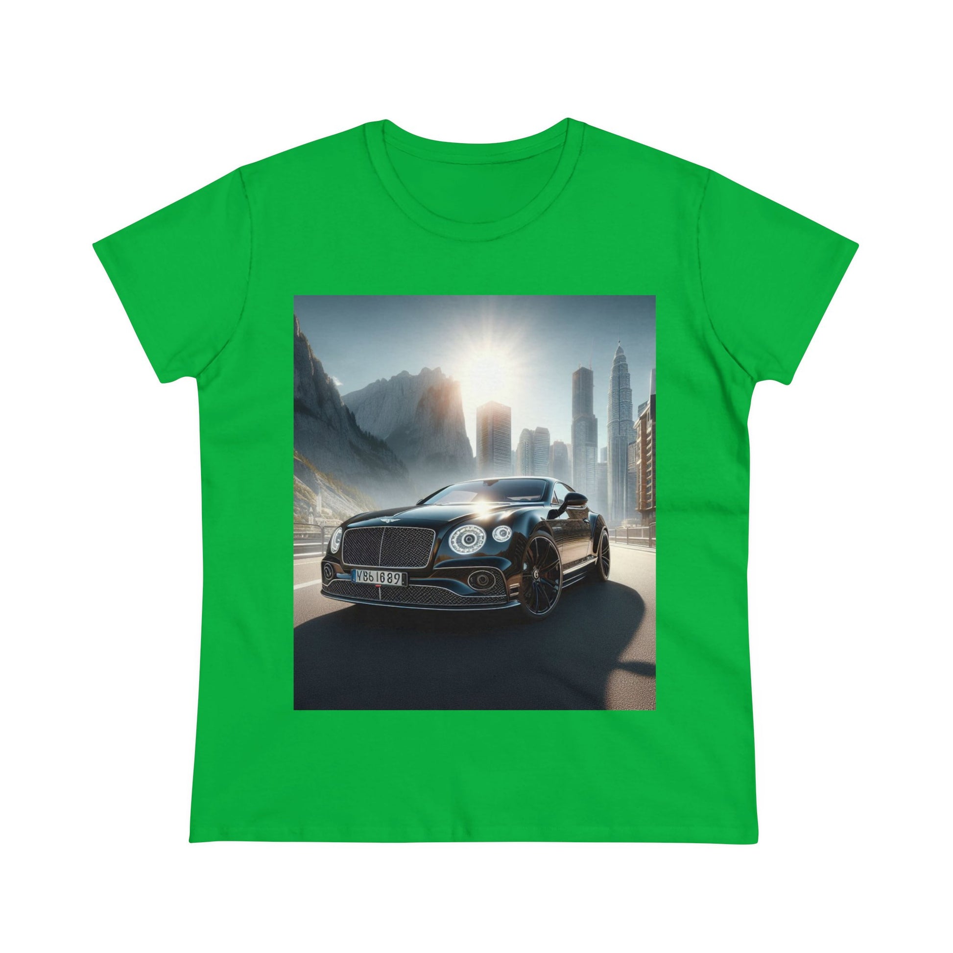 Black Bentley T-Shirt T-Shirt Printify Irish Green S