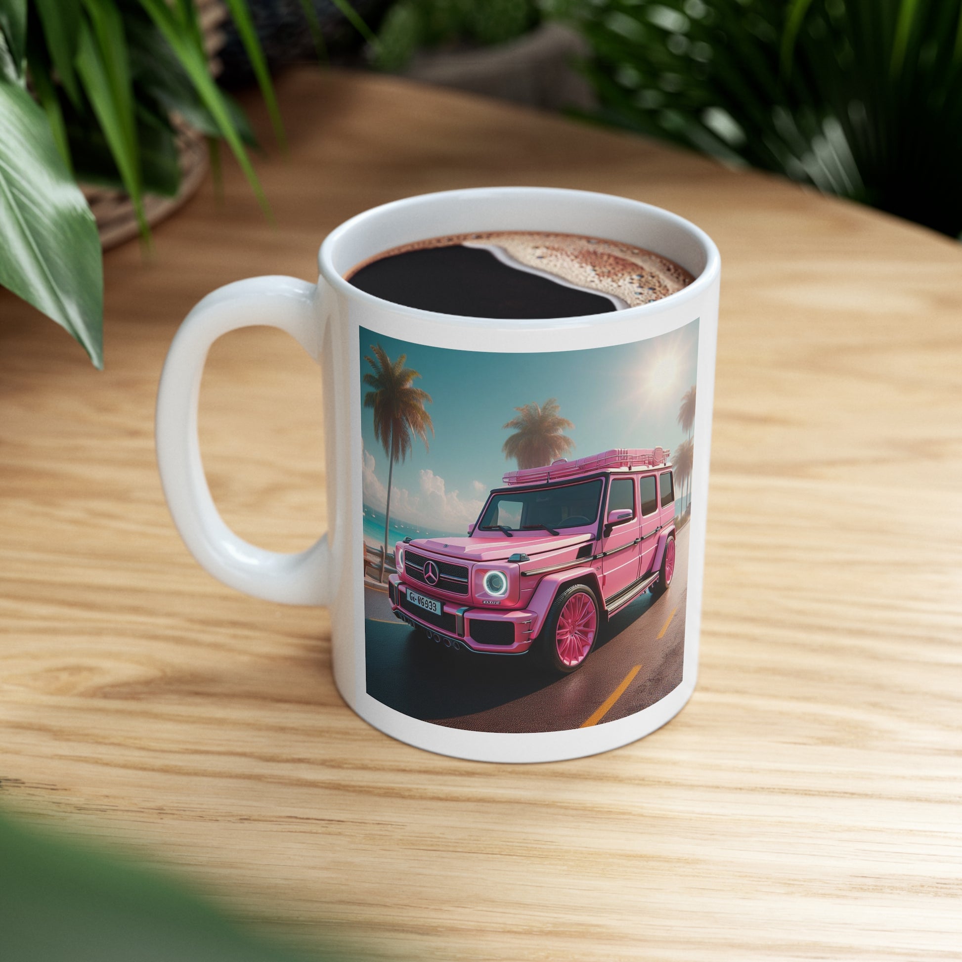 Pink G-Wagon Mug Mug Printify