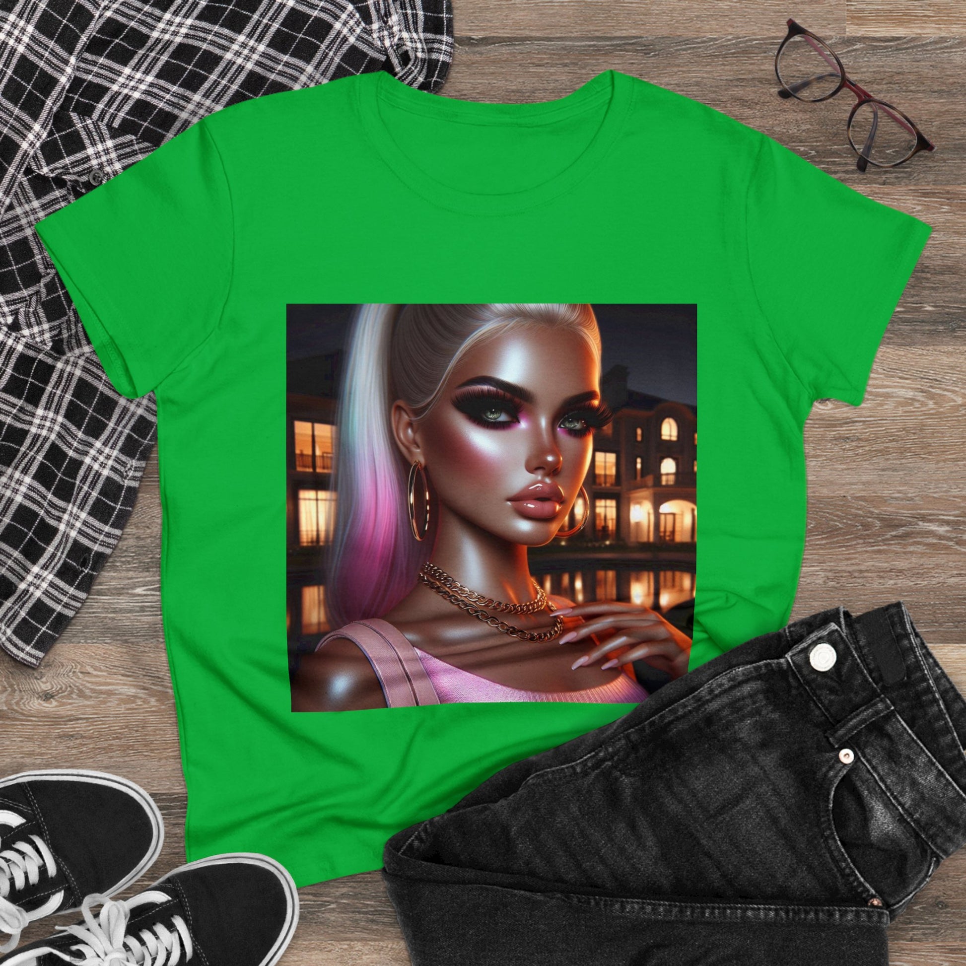 Pink at Night T-Shirt T-Shirt Printify