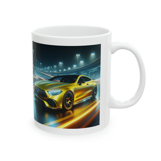 Yellow Mercedes Mug Mug Printify