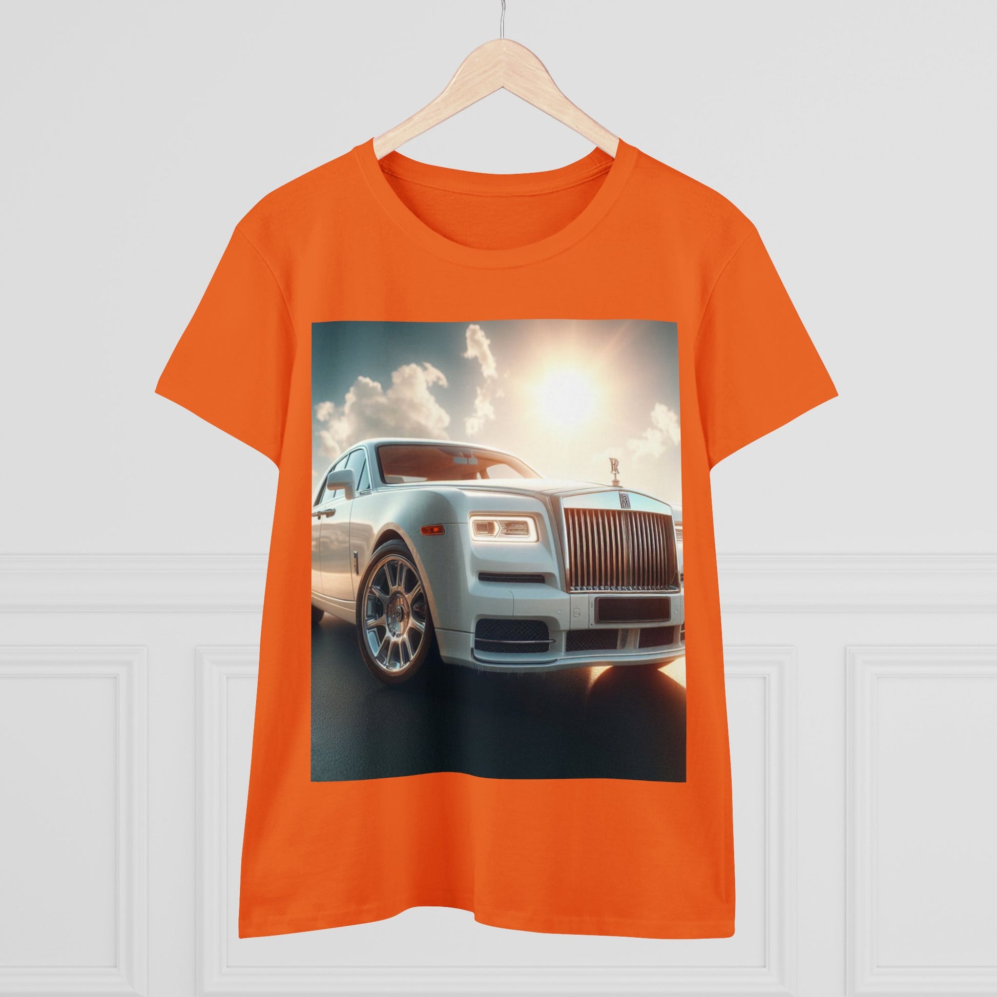 White Rolls Royce T-Shirt T-Shirt Printify