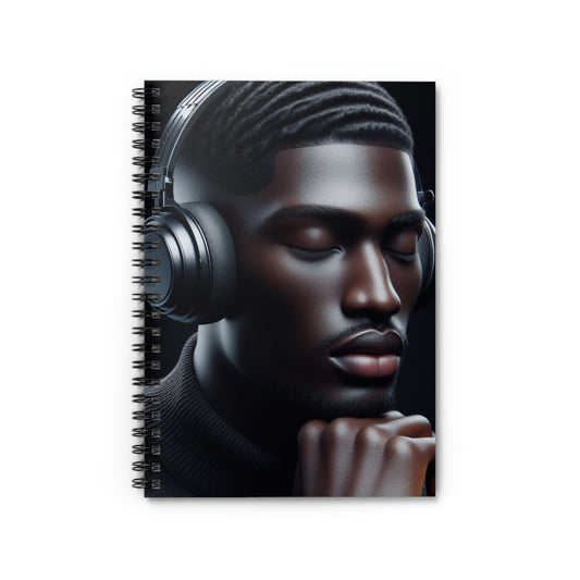 Music Vibes Spiral Notebook Paper products Printify One Size