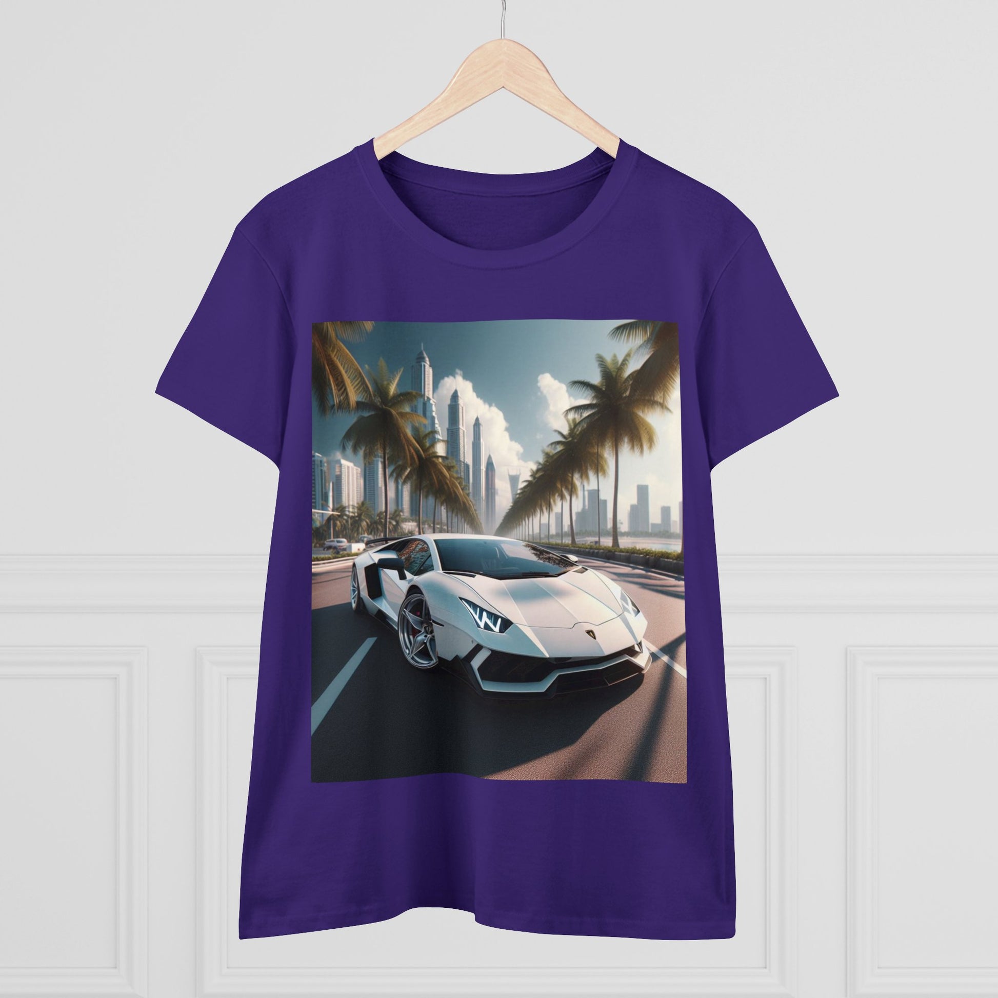 White Lamborghini T-Shirt T-Shirt Printify