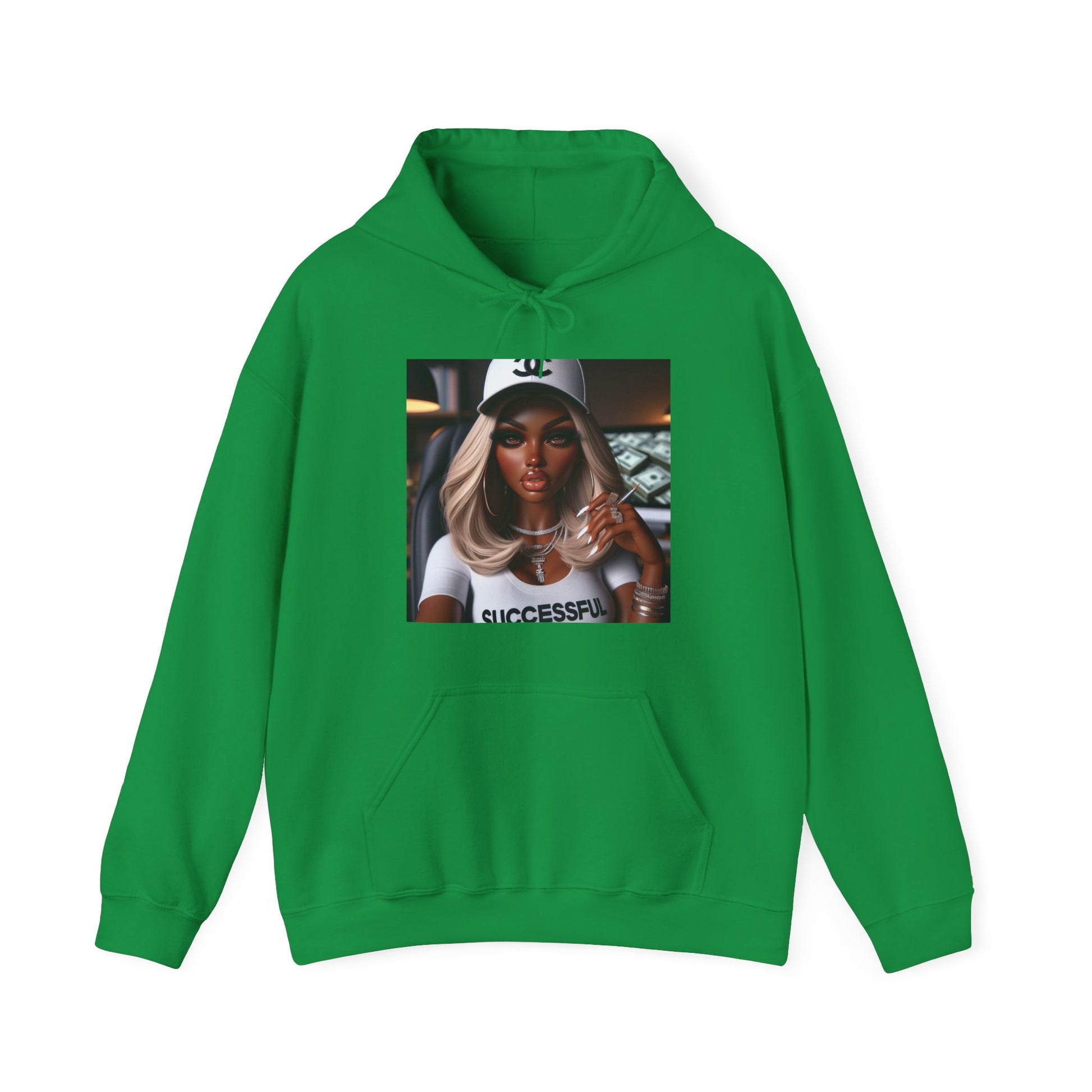 Big Money Hoodie Hoodie Printify Irish Green S