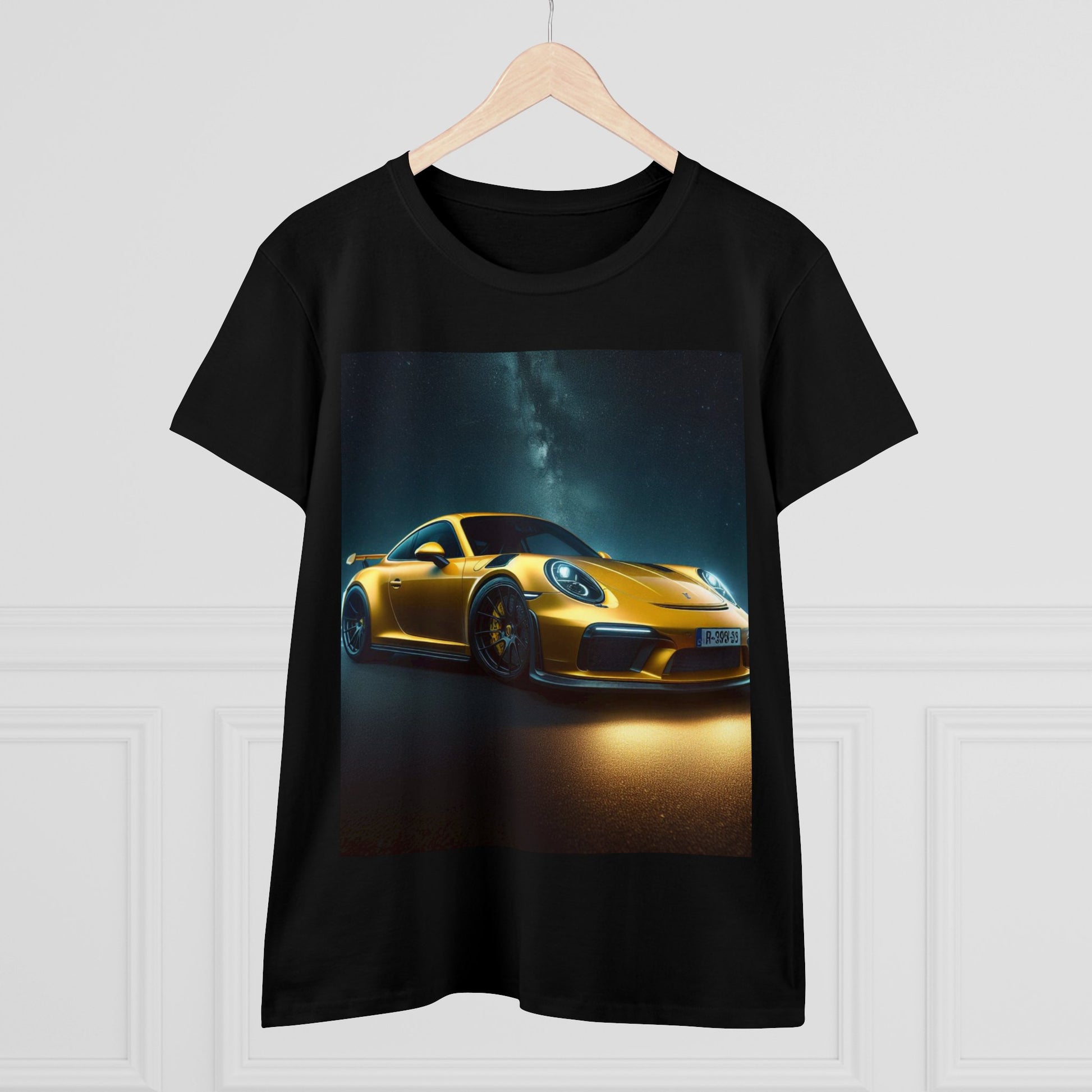 Yellow Porsche T-Shirt T-Shirt Printify
